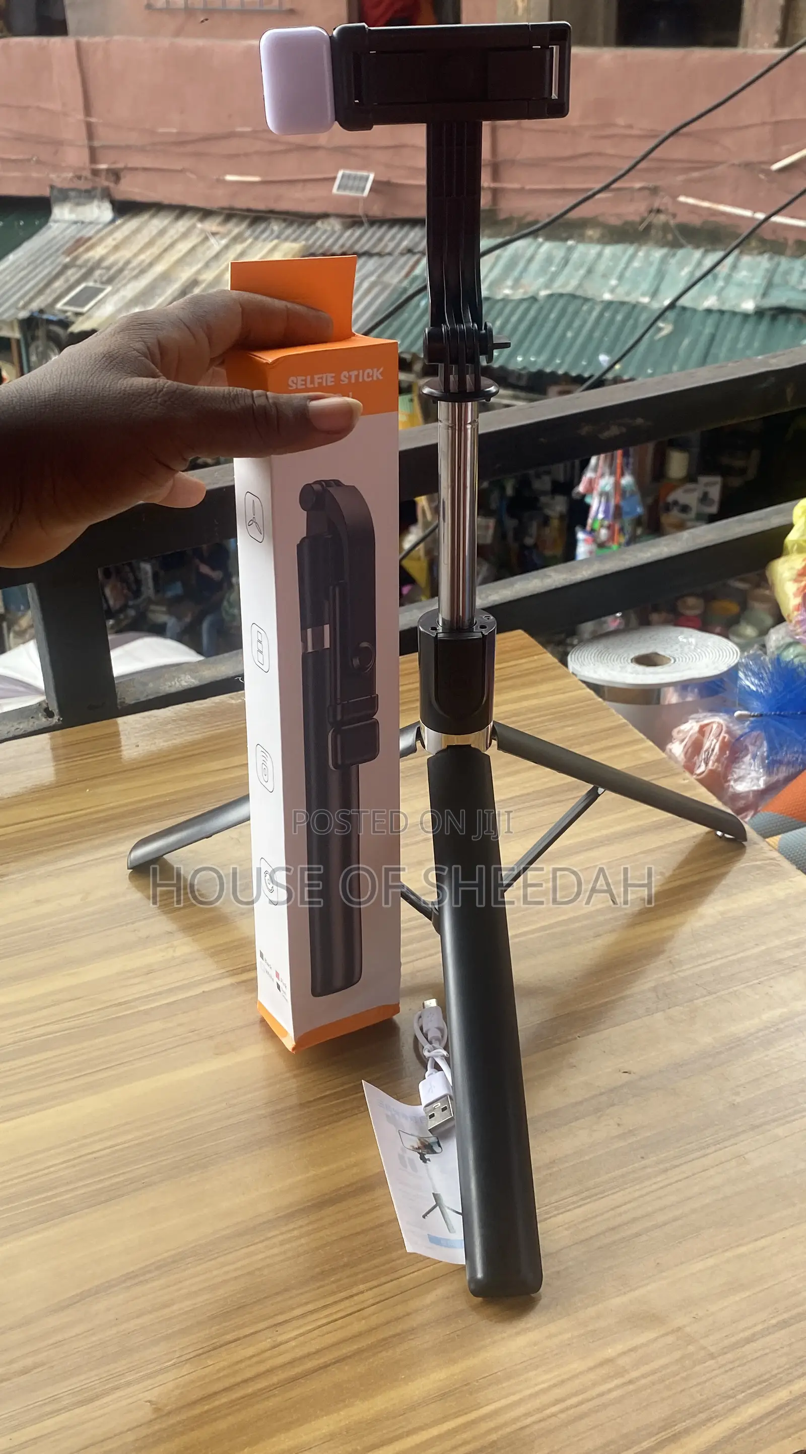 1.7m Selfie Stick With Led Light