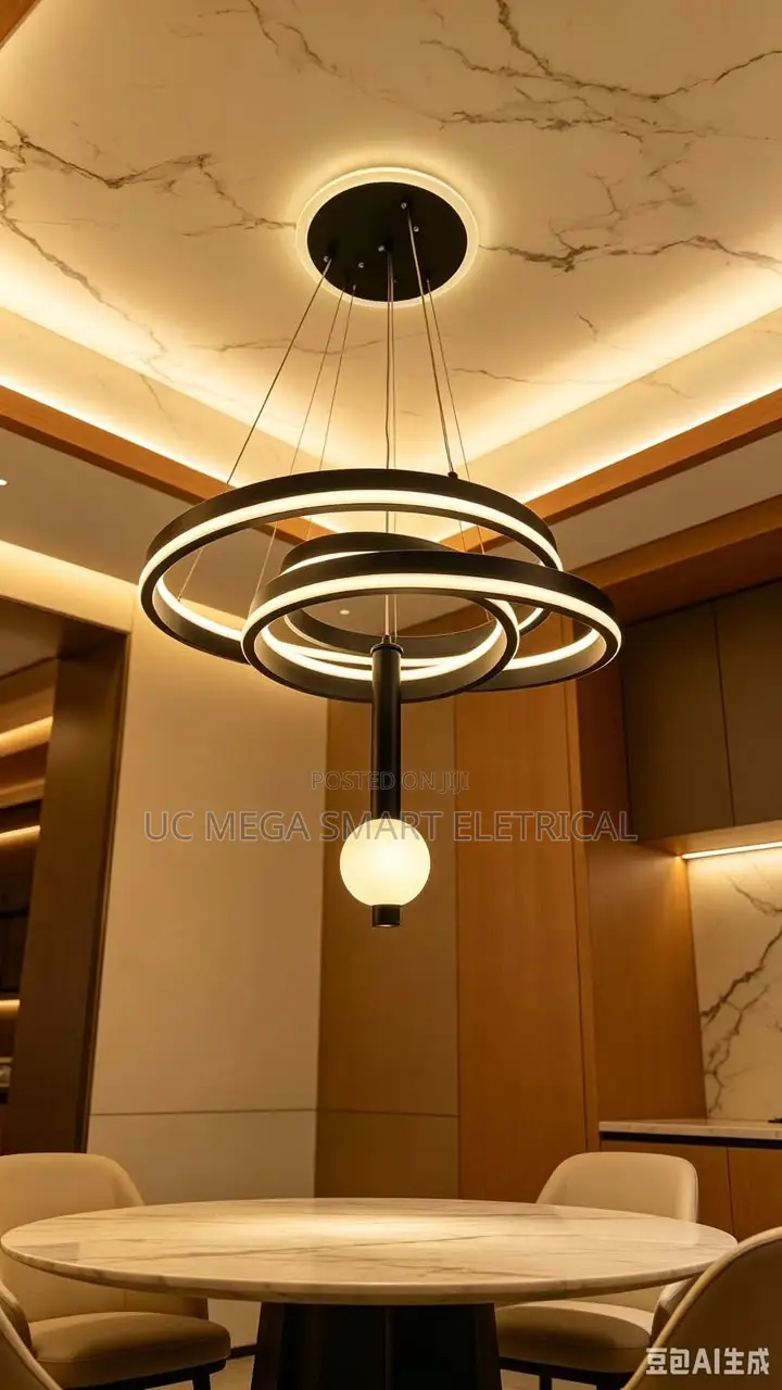 LED Minimalist Lamp Nordic Living Room Chandelier Modern Simple Style