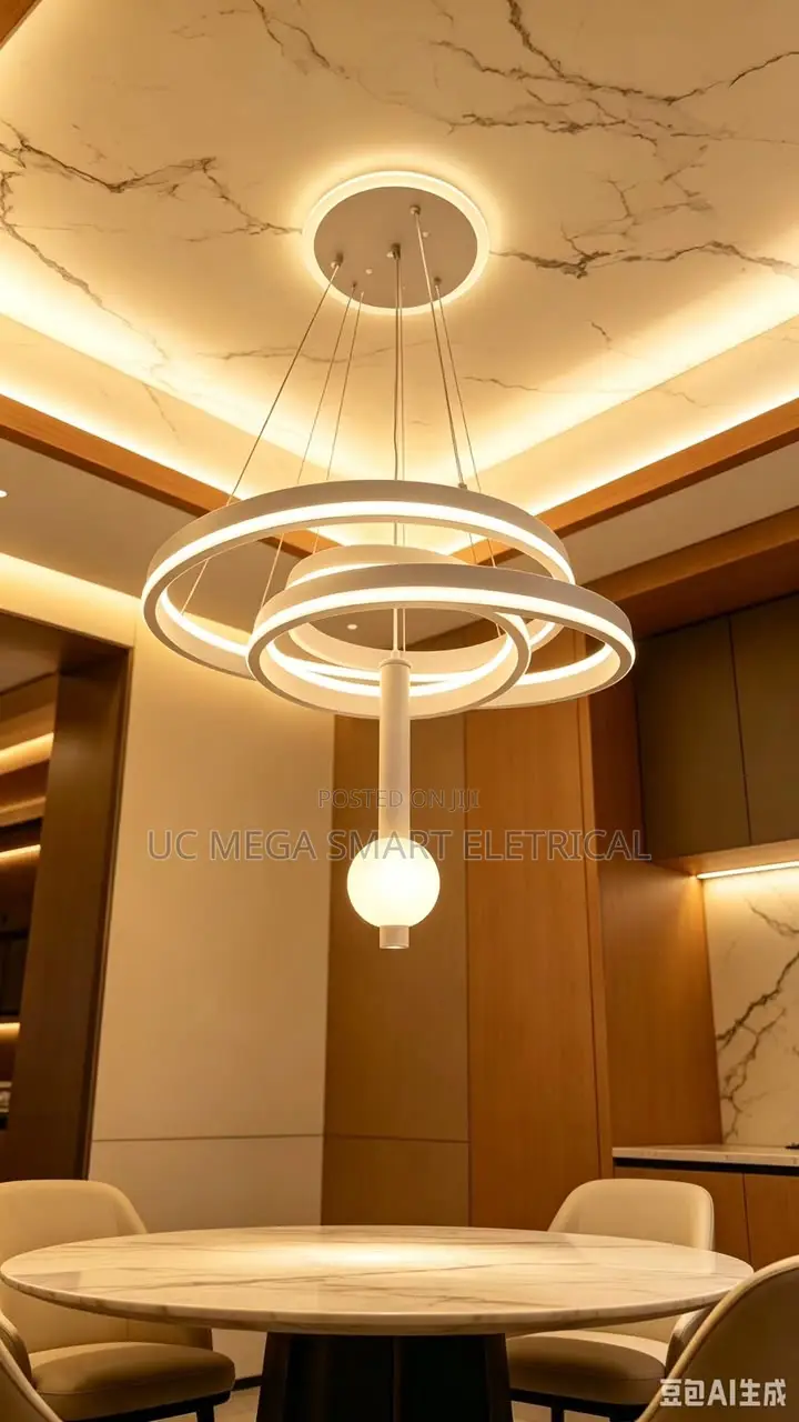 LED Minimalist Lamp Nordic Living Room Chandelier Modern Simple Style