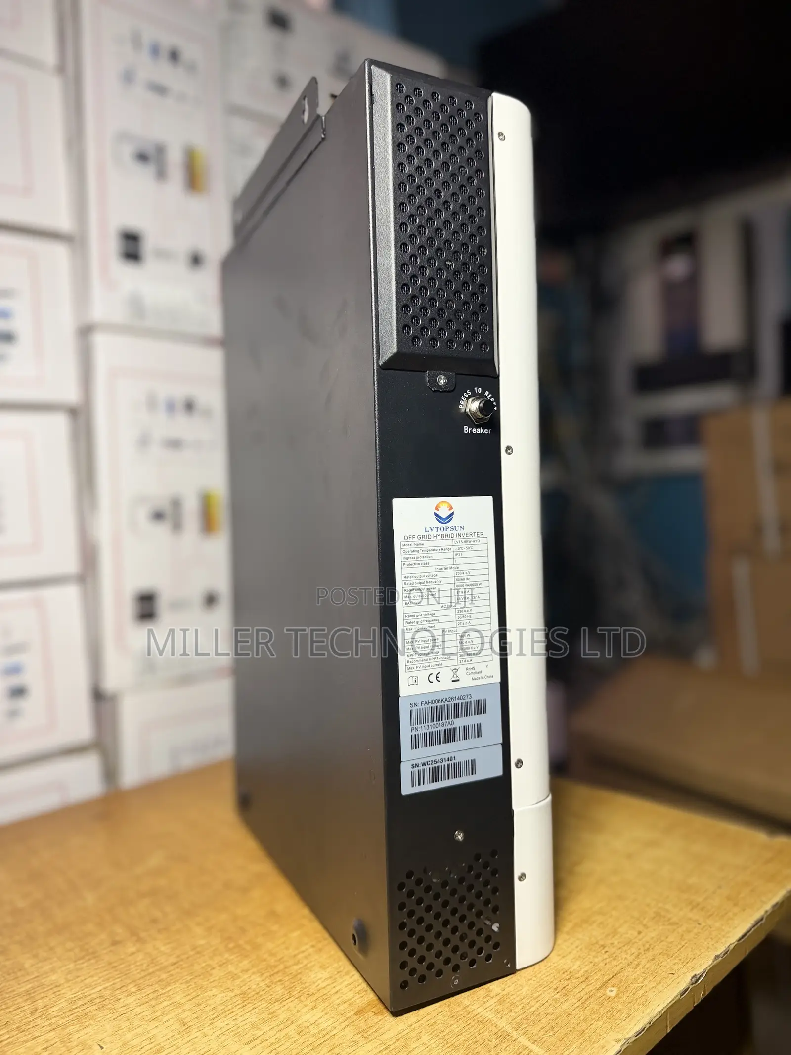 LVTOPSUN 6kVA Smart Hybrid Inverter – 48V