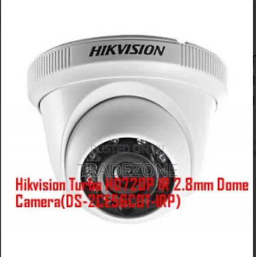 Hikvision Turbo Hd720p Ir 2.8mm Dome Camera(ds-2ce56c0t-Irp)