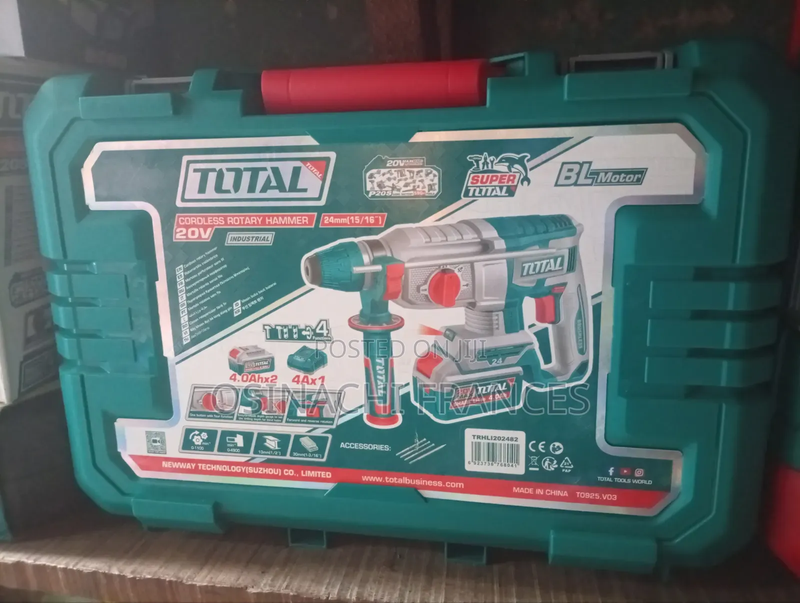 Total Cordless Rotary Hammer 20v 4.0Ah