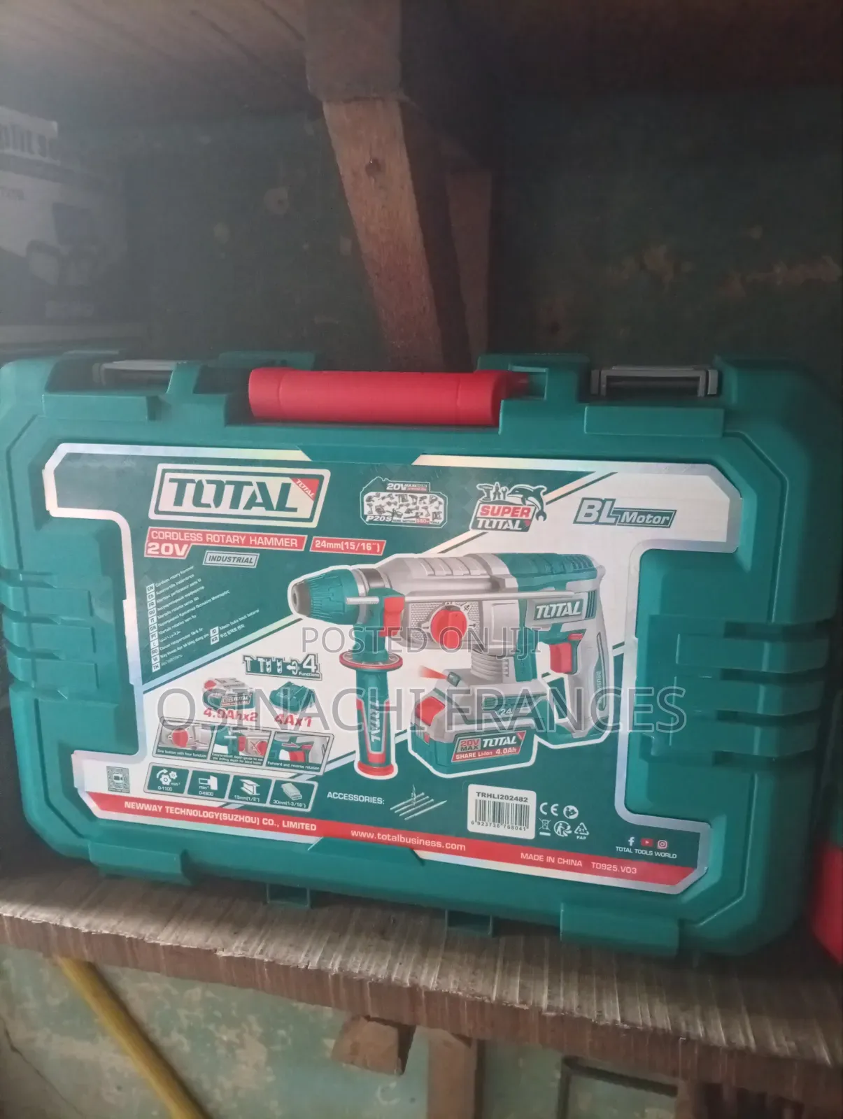 Total Cordless Rotary Hammer 20v 4.0Ah