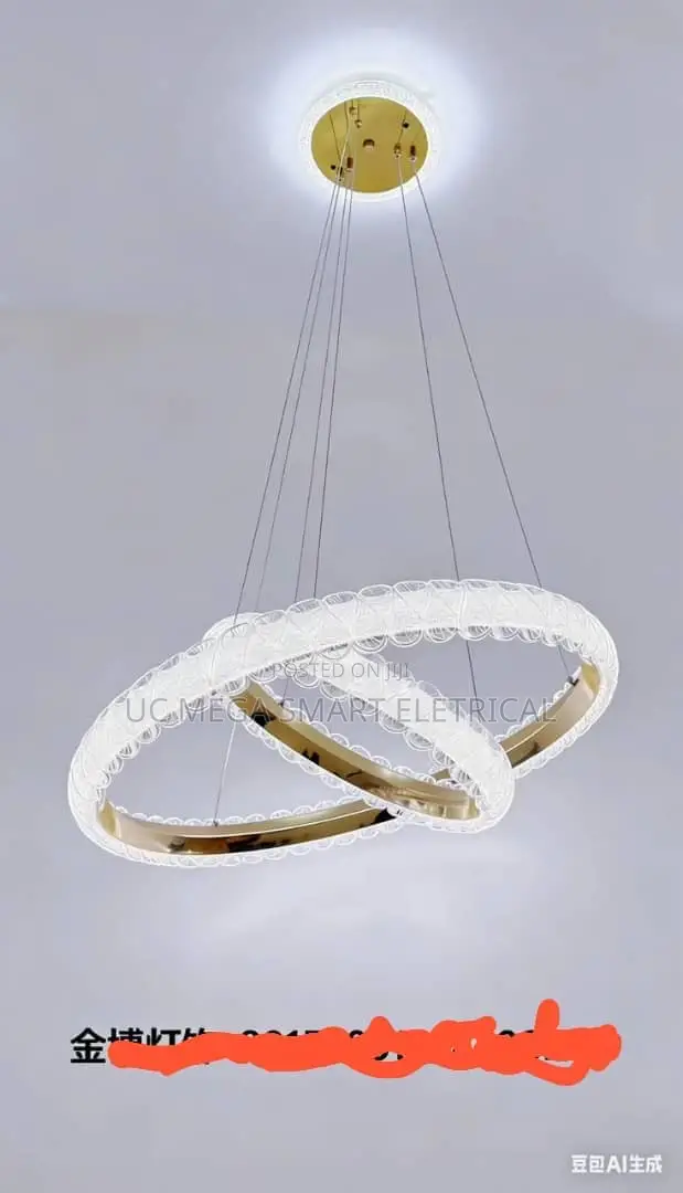 White LED Pendant Lamp for Living Room Dining Room Bedroom Kitchen