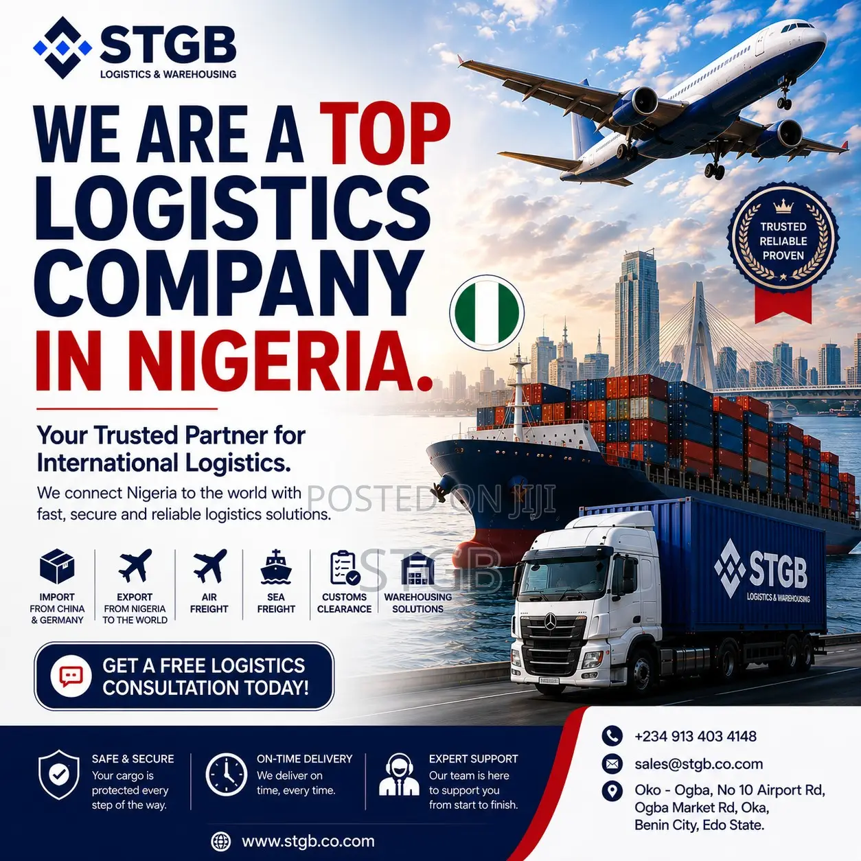 Top Logistics Company in Nigeria – STGB Logistics
