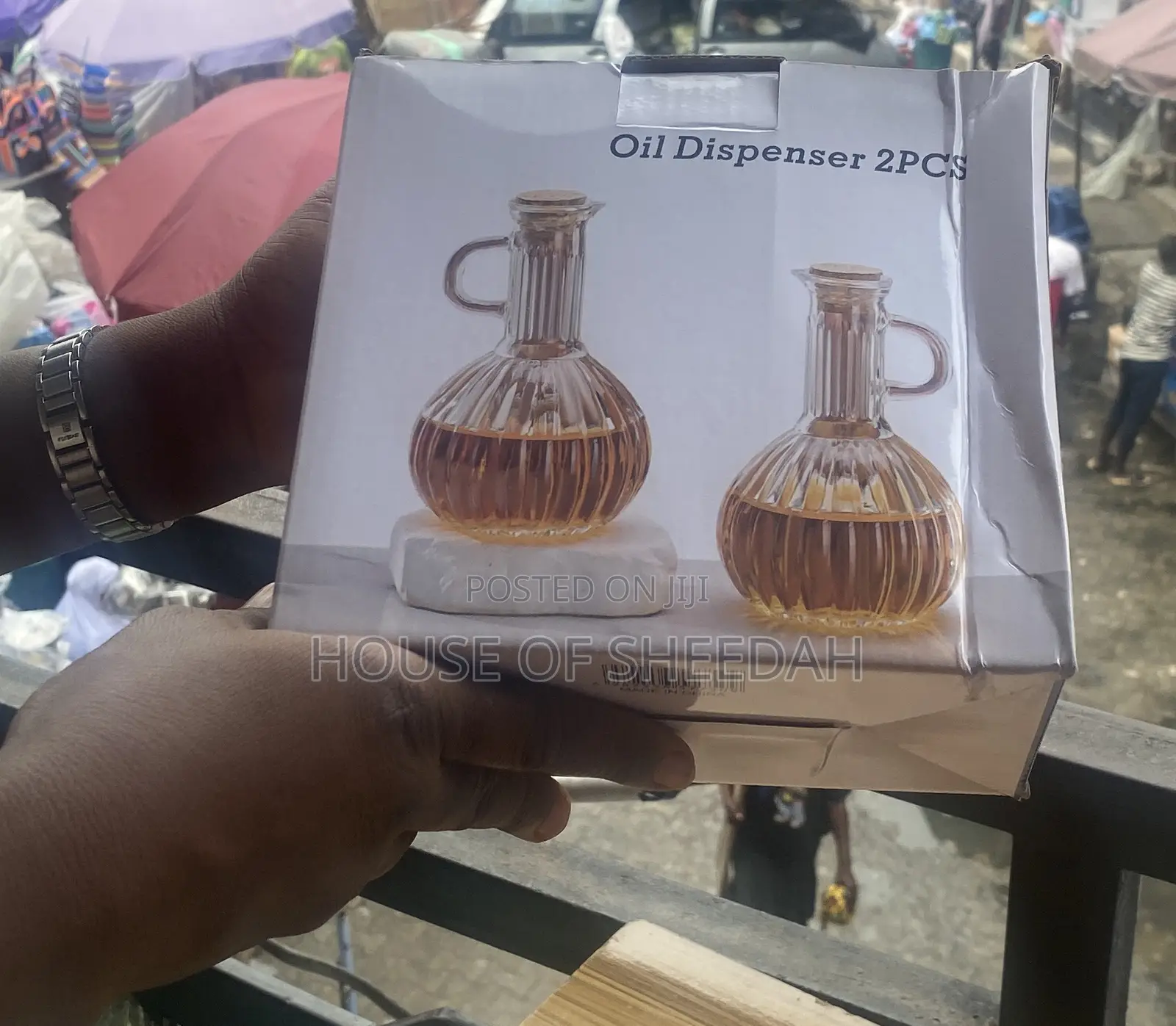 2-Piece Glass Oil Dispenser Set