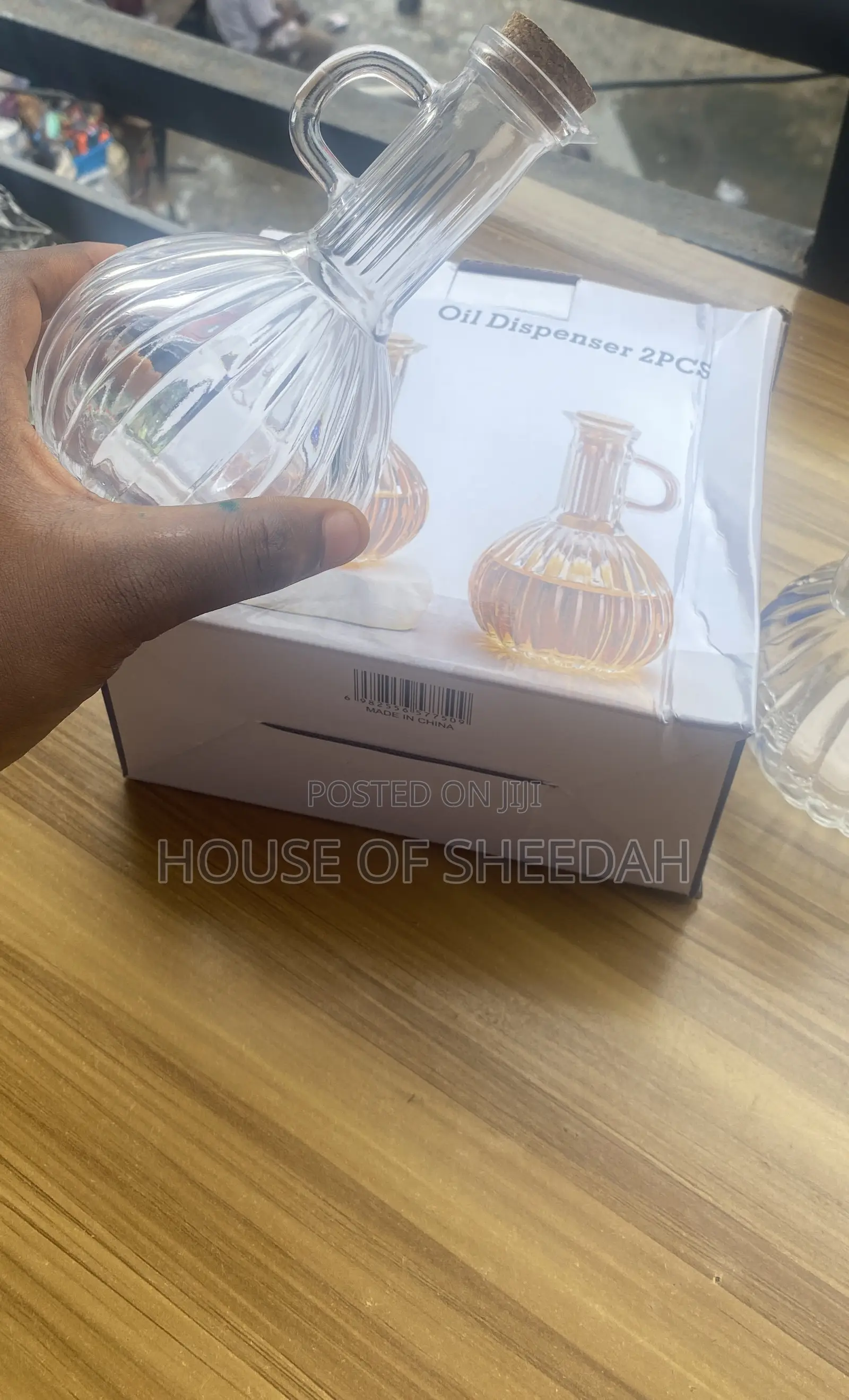 2-Piece Glass Oil Dispenser Set