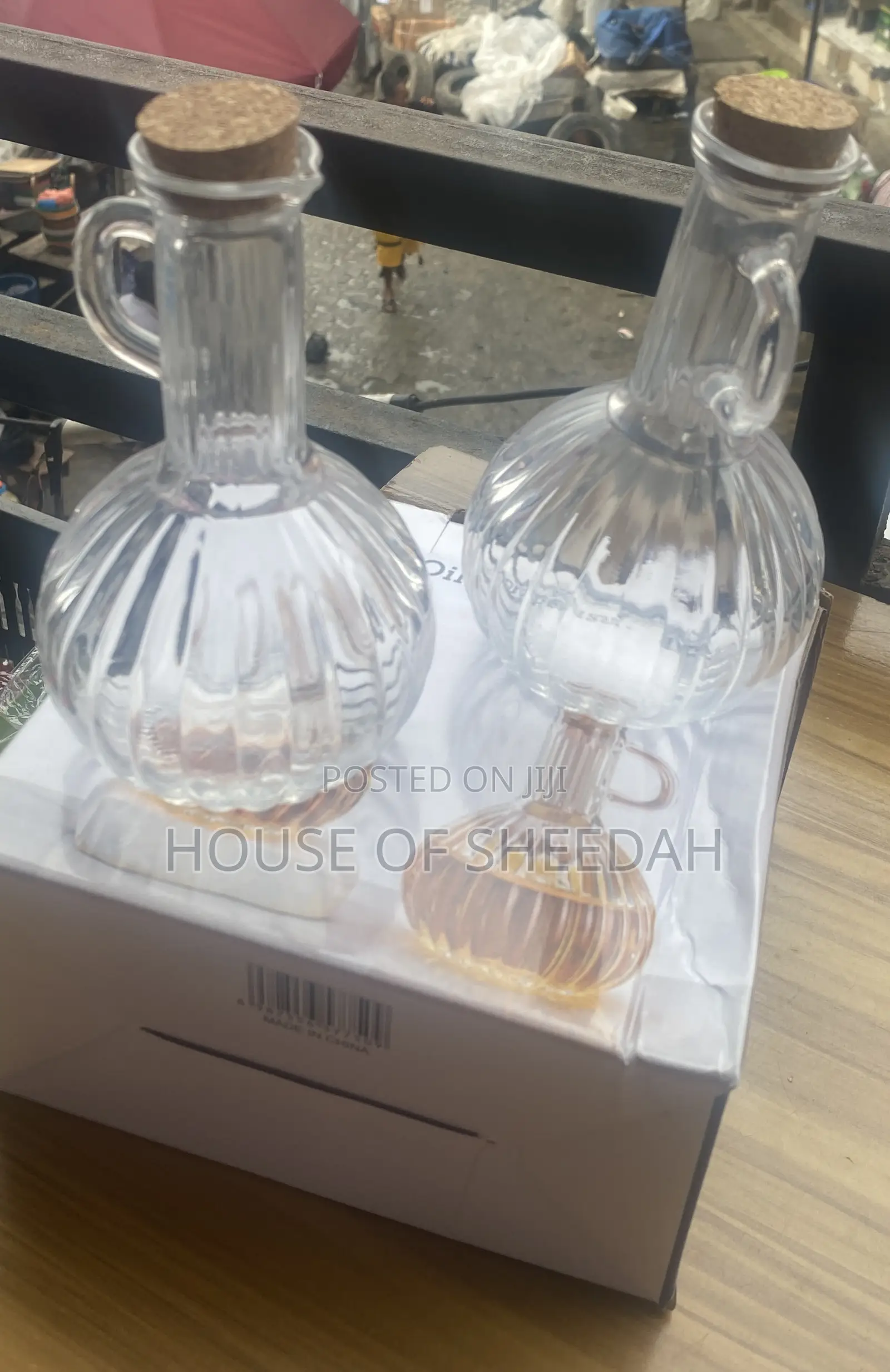 2-Piece Glass Oil Dispenser Set