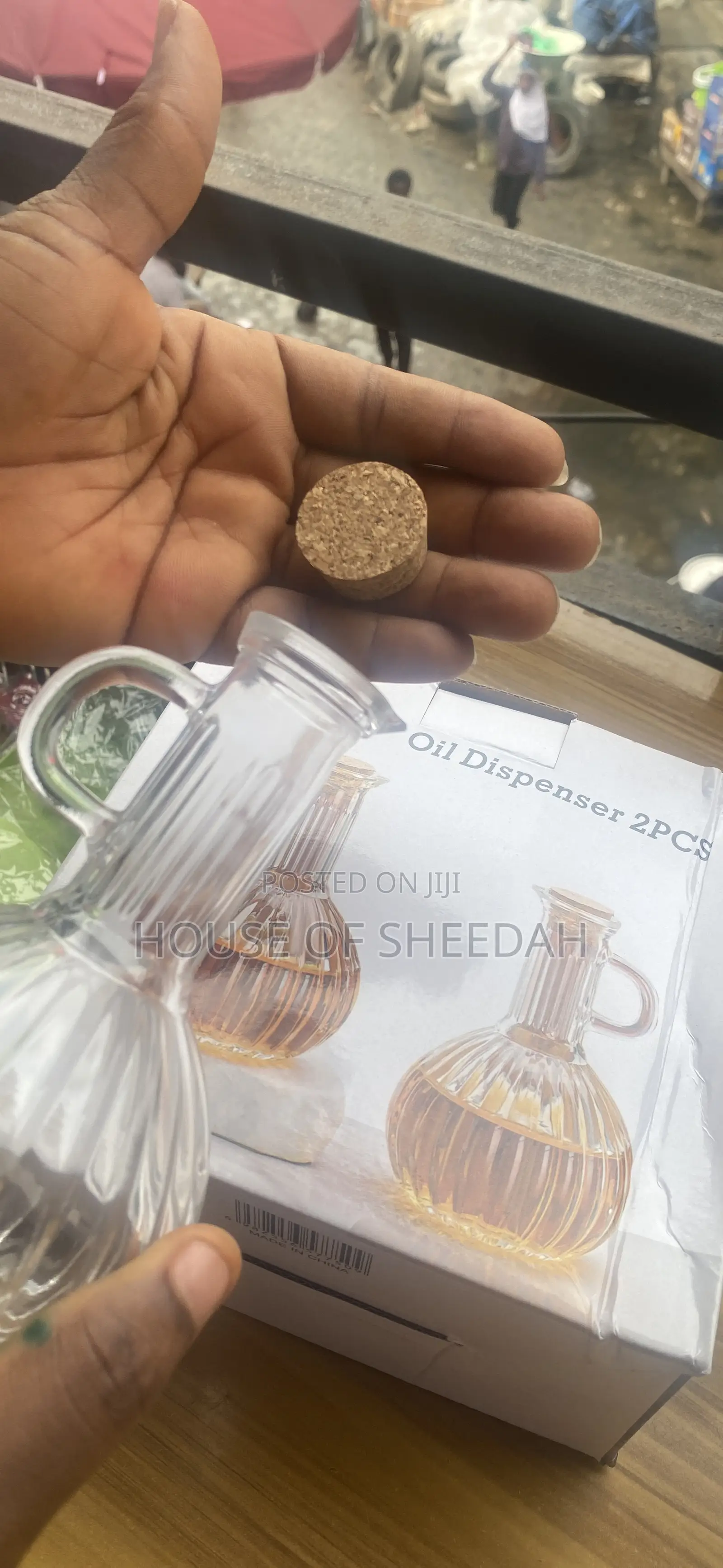 2-Piece Glass Oil Dispenser Set