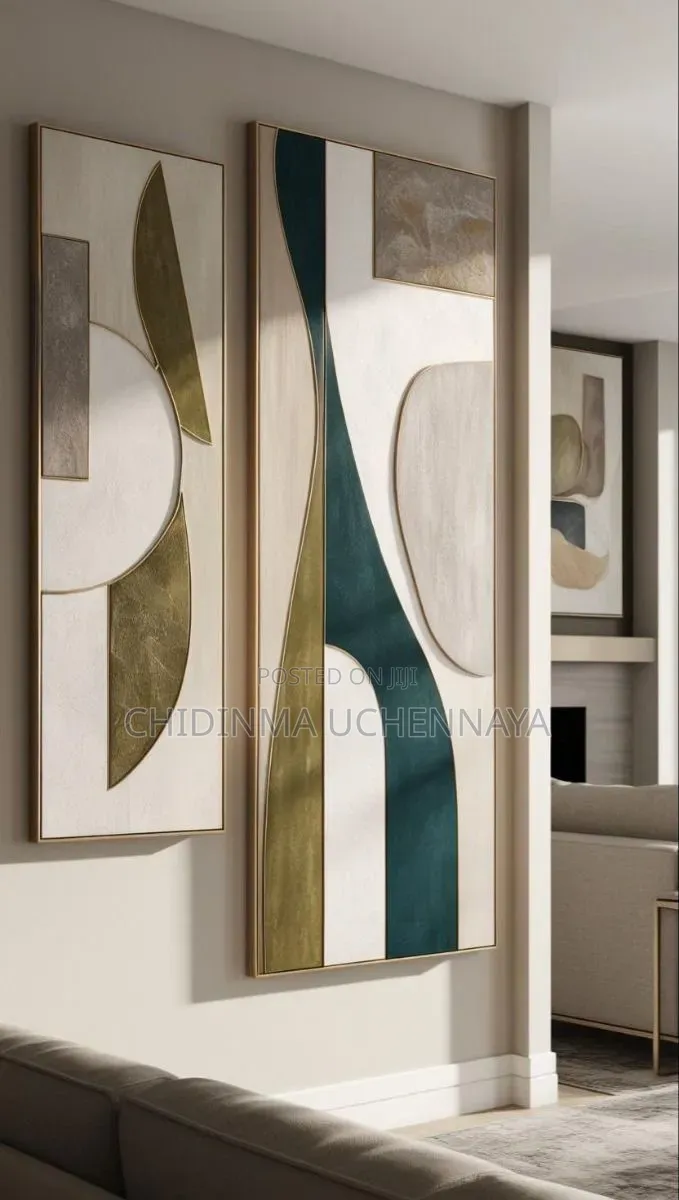 Modern Abstract Colorful Geometry Canvas Artwork