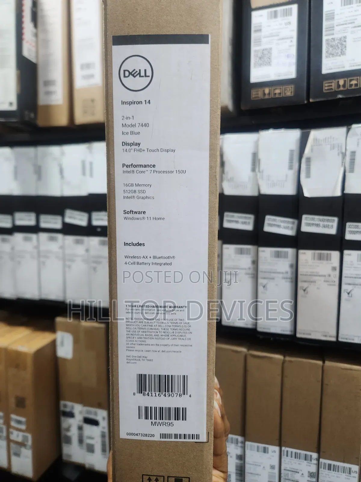 New Laptop Dell Inspiron 14 7440 2-in-1 16GB Intel Core 7 SSD 512GB