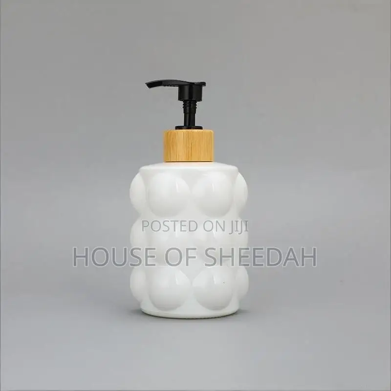 500ml Bubble Texture Glass 2-in-1 Liquid Dispenser Set