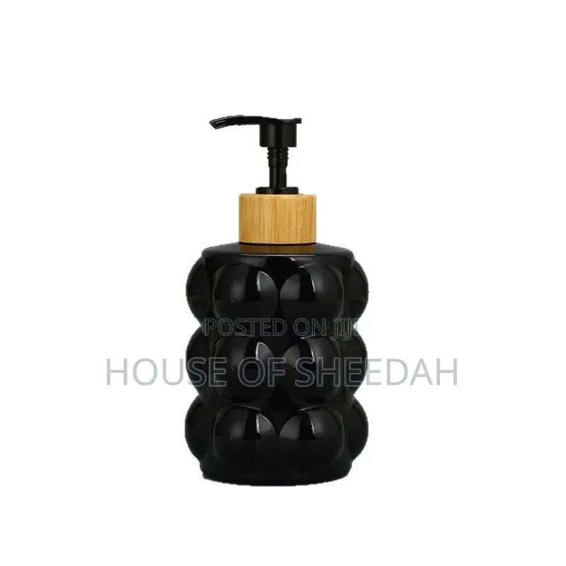 500ml Bubble Texture Glass 2-in-1 Liquid Dispenser Set