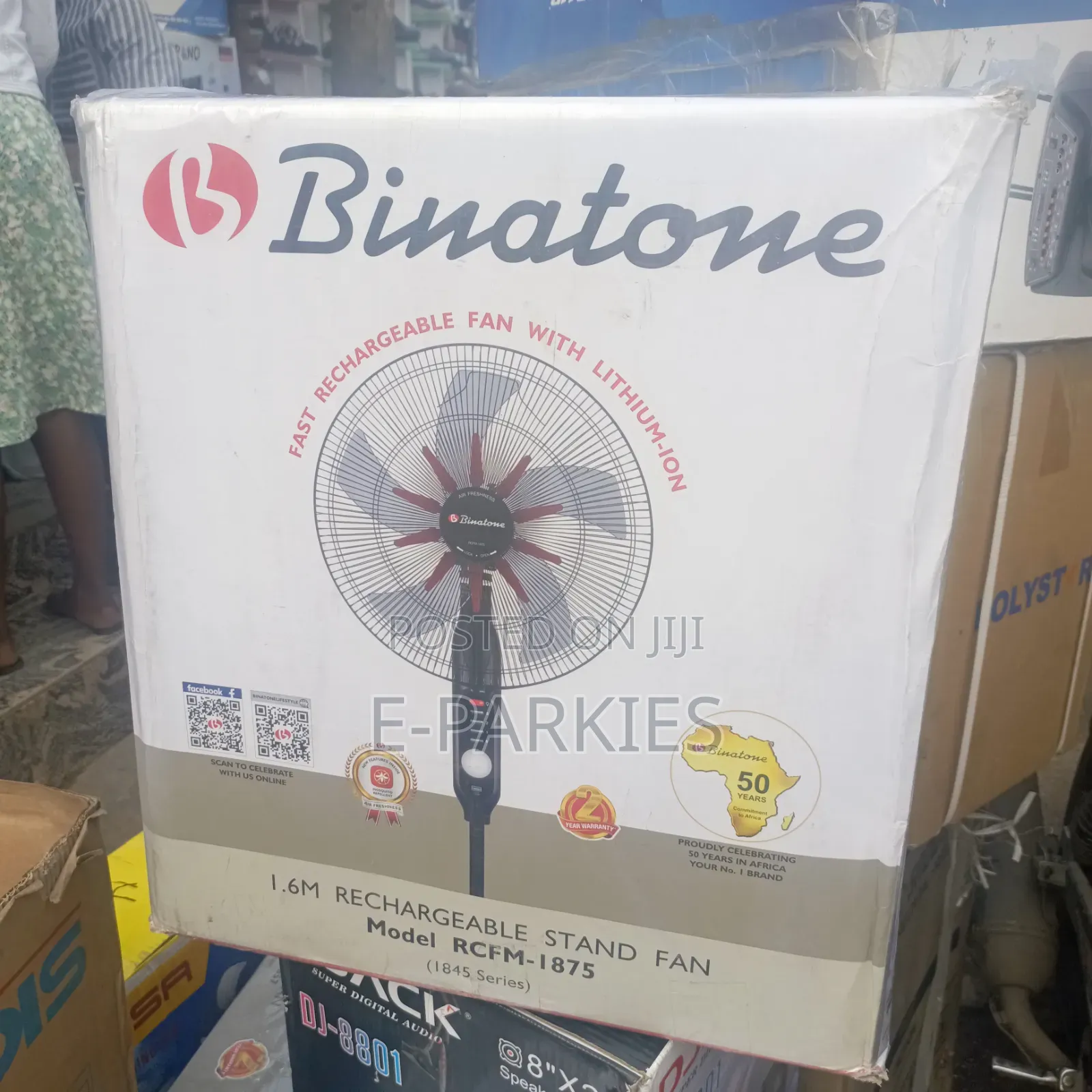 Binatone Rechargeable 18" Standing Fan