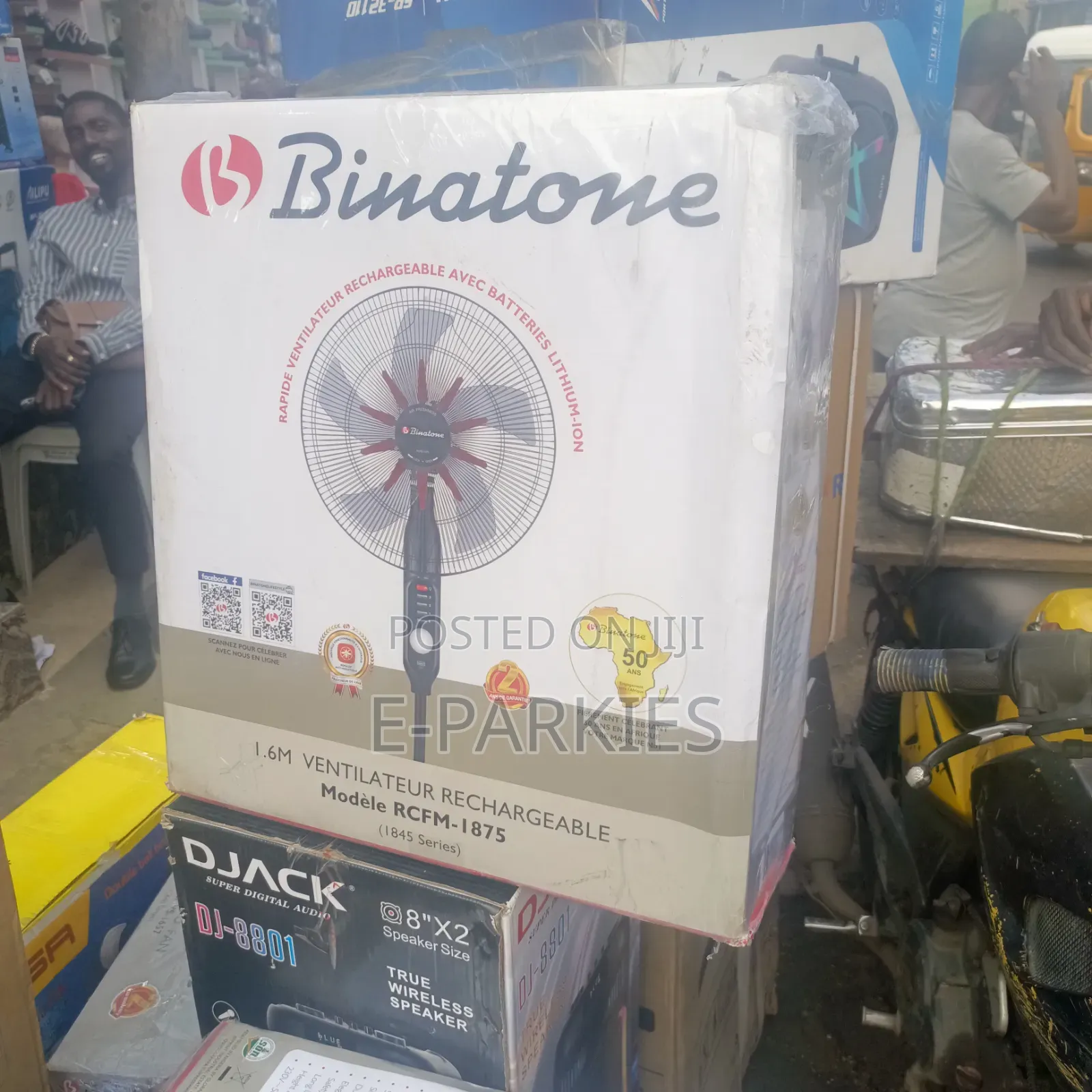 Binatone Rechargeable 18" Standing Fan
