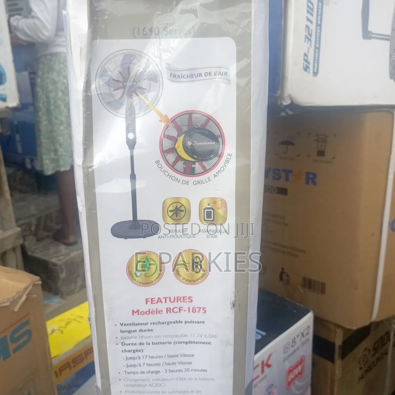 Binatone Rechargeable 18" Standing Fan
