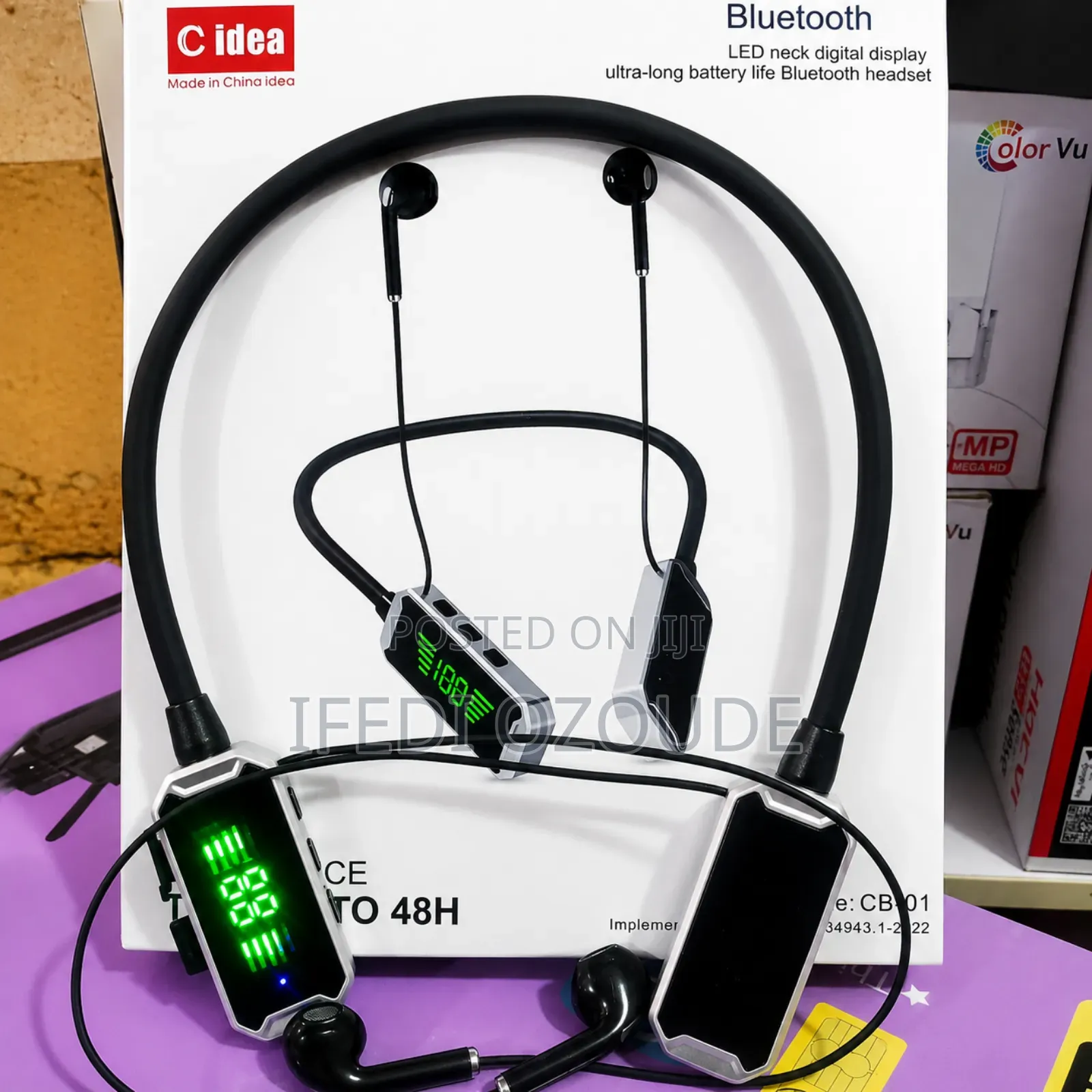 C Idea Bluetooth Digital Led Neck Headset