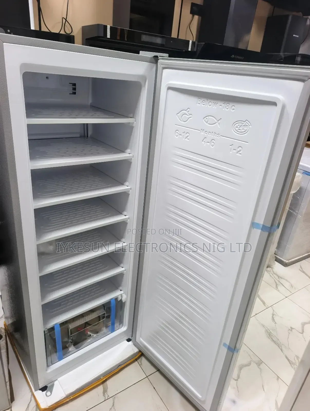 Original YOHAKO DC, AC Solar Inverter ICE Blocks Upright Freezer 7Setp
