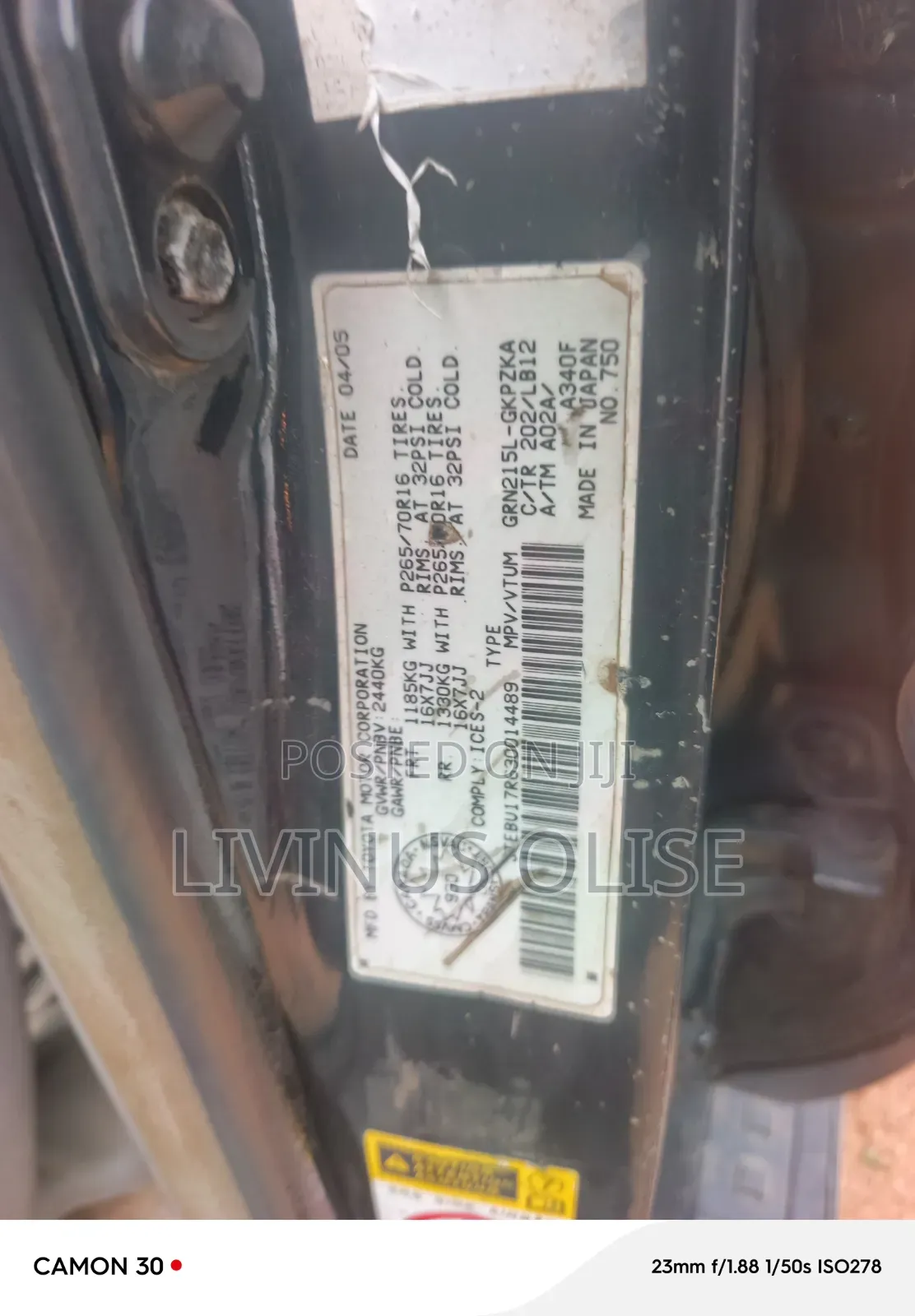 Toyota 4-Runner 2005 Black