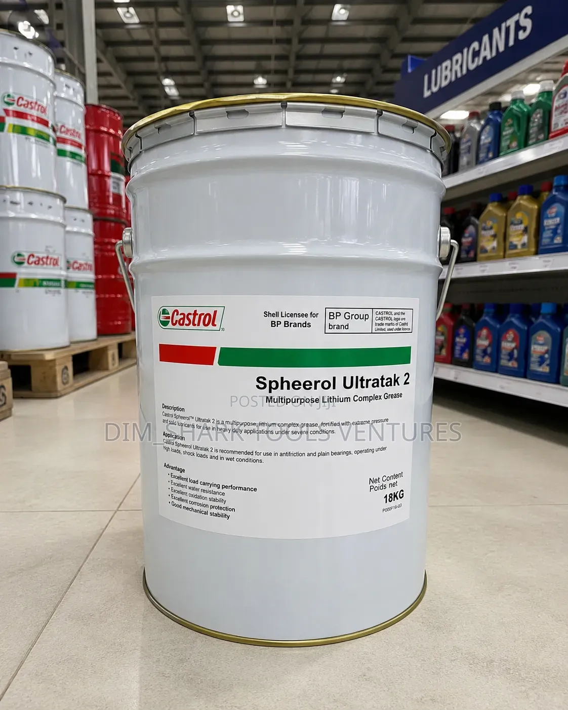 18kg(Castrol Spheerol Ultratak 2)lithium Complex Extreme Grease