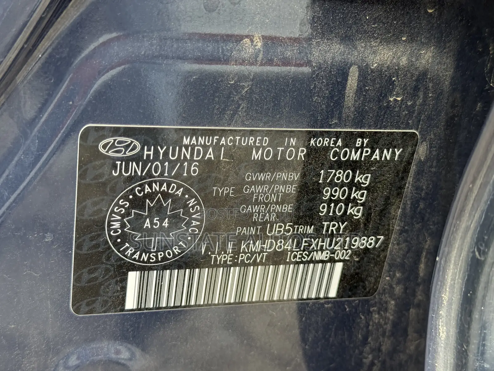 Hyundai Elantra 2016 Black