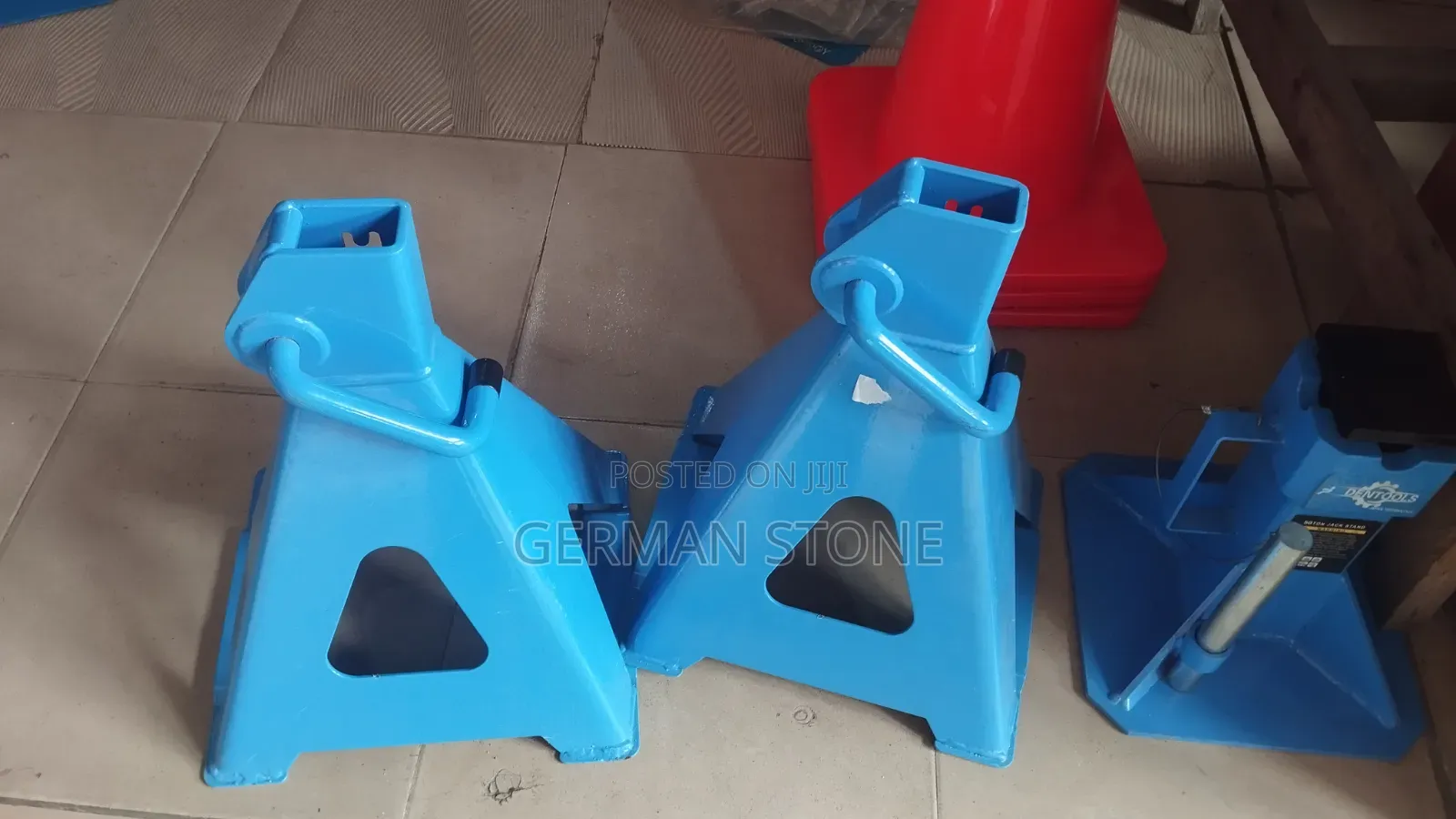 12tons Heavy-Duty Blue Steel Axle Stands