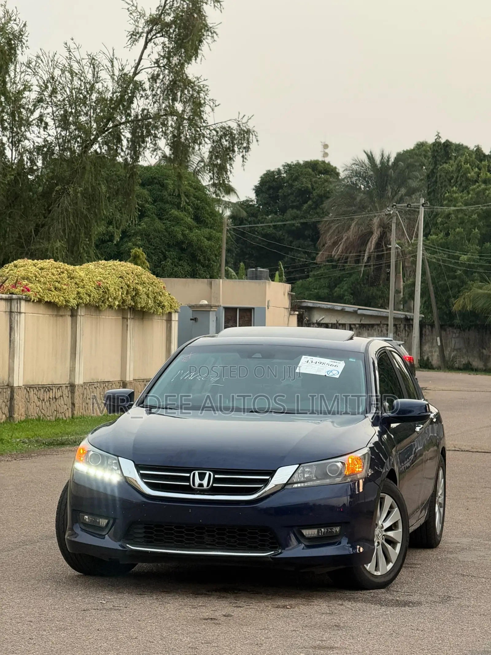 Honda Accord EX-L V-6 4dr Sedan w/Navigation (3.5L 6cyl 6A) 2014 Blue