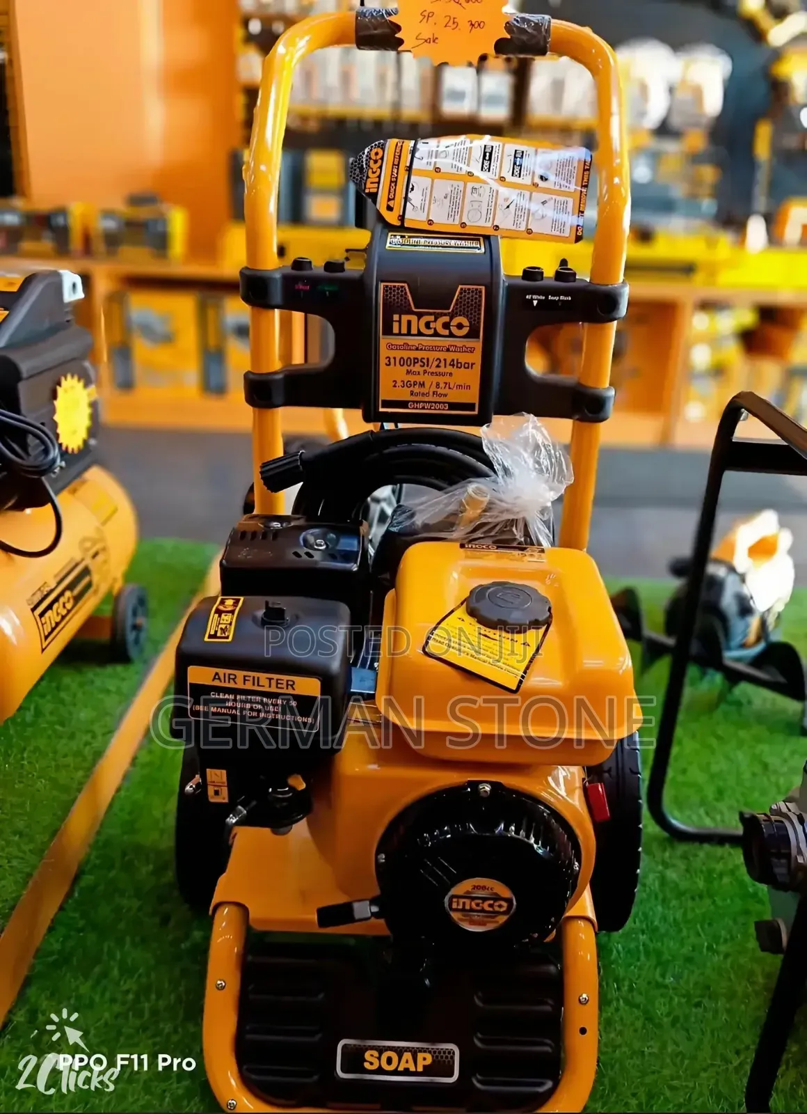 INGCO4089 Psi Industrial Gasoline High Pressure Washer,