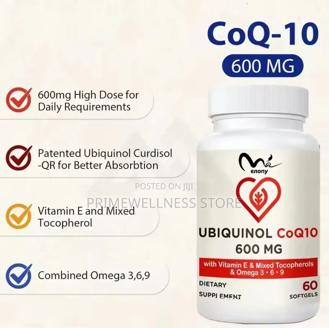 Ubiquinol CQ10 600mg Active Form of CQ10 With Others