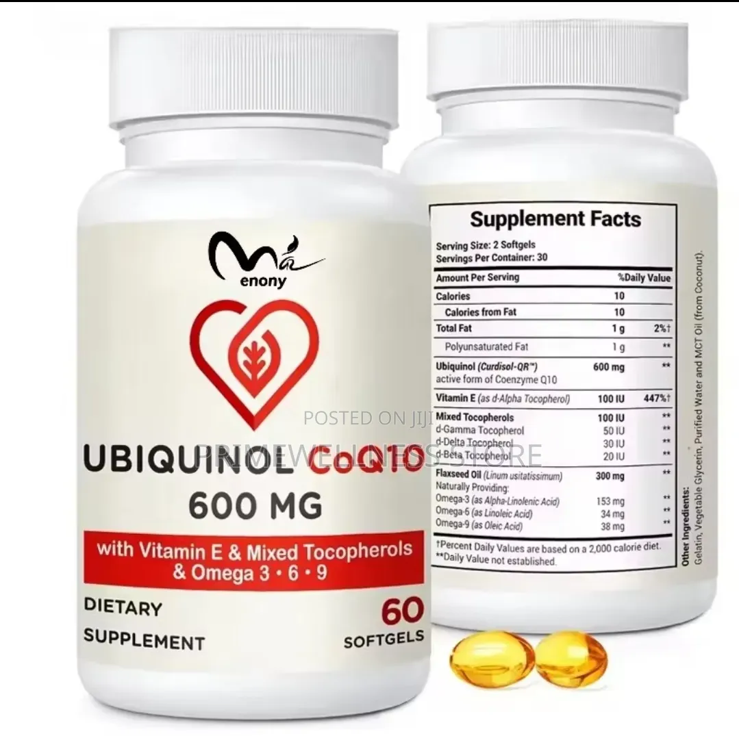 Ubiquinol CQ10 600mg Active Form of CQ10 With Others