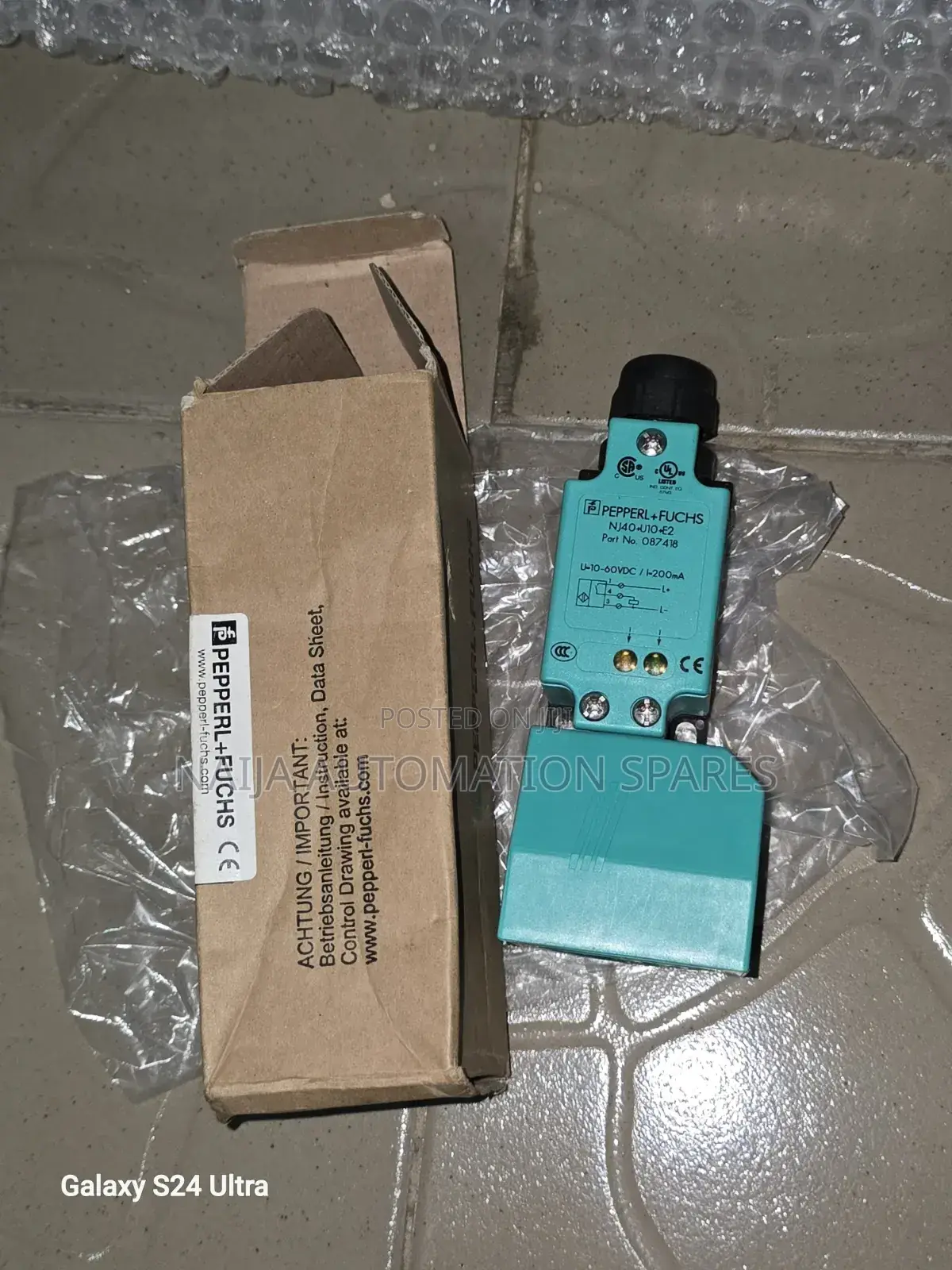 Pepperl+Fuchs | Inductive Sensor | NJ40+U10+E2 - (Y) | 087418