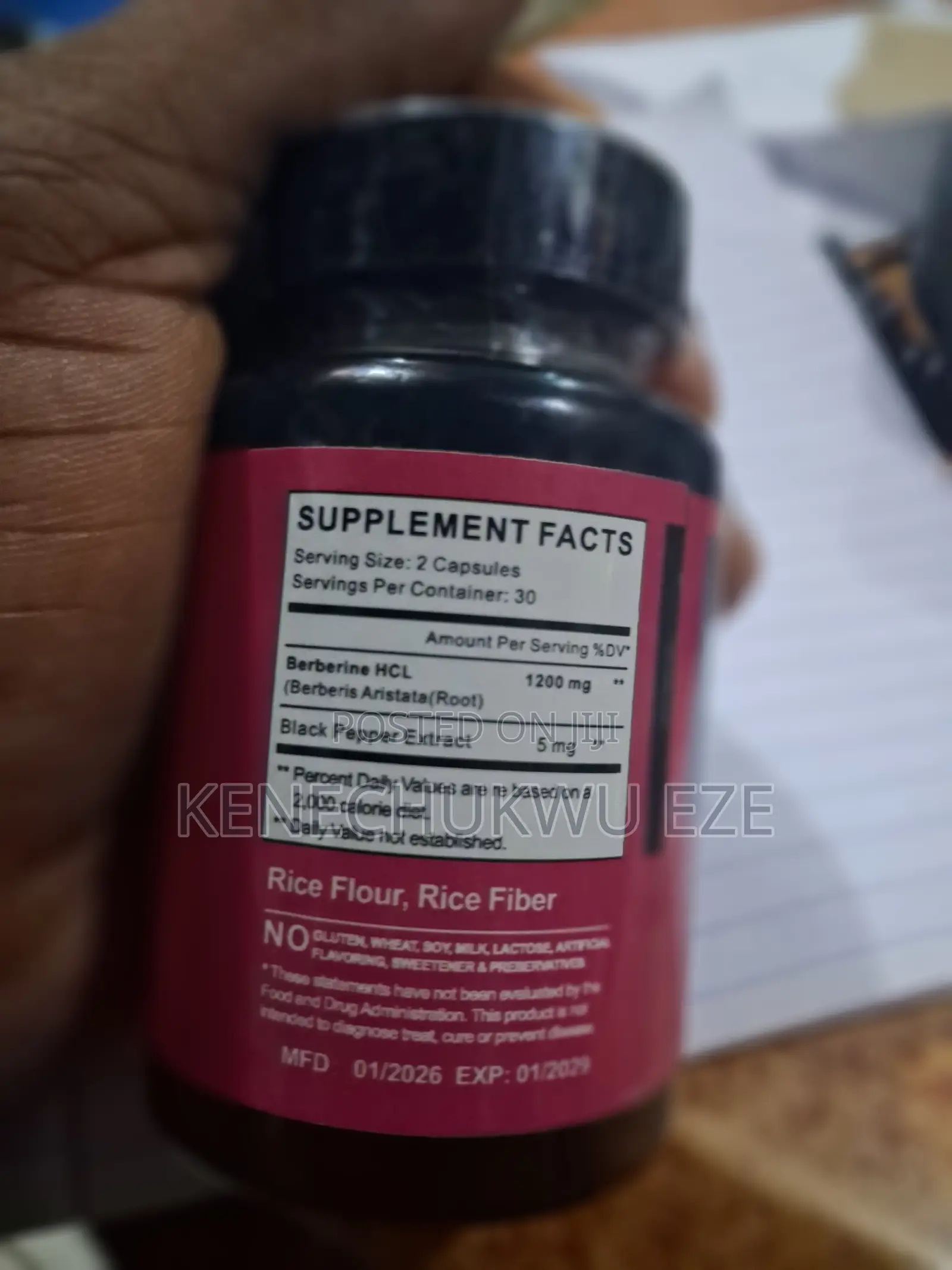 Berberine 10X Formula 600mg – 90 Capsules | Weight Management Blood