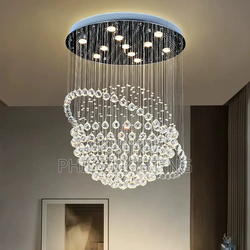 Modern Living Room LED Crystal Chandelier