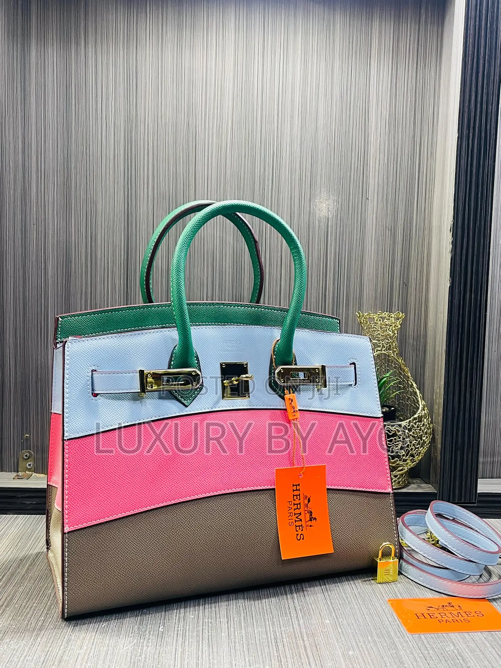 Hermes Big Size Leather Handbag 30cm