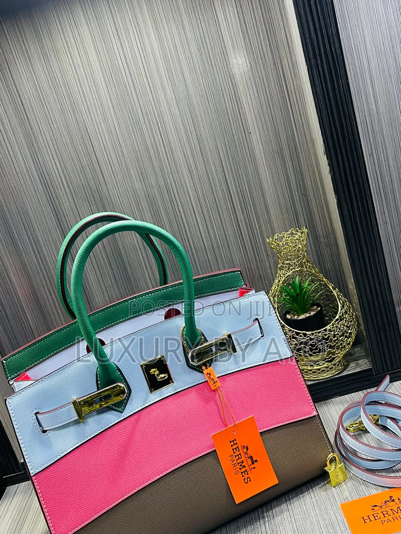 Hermes Big Size Leather Handbag 30cm