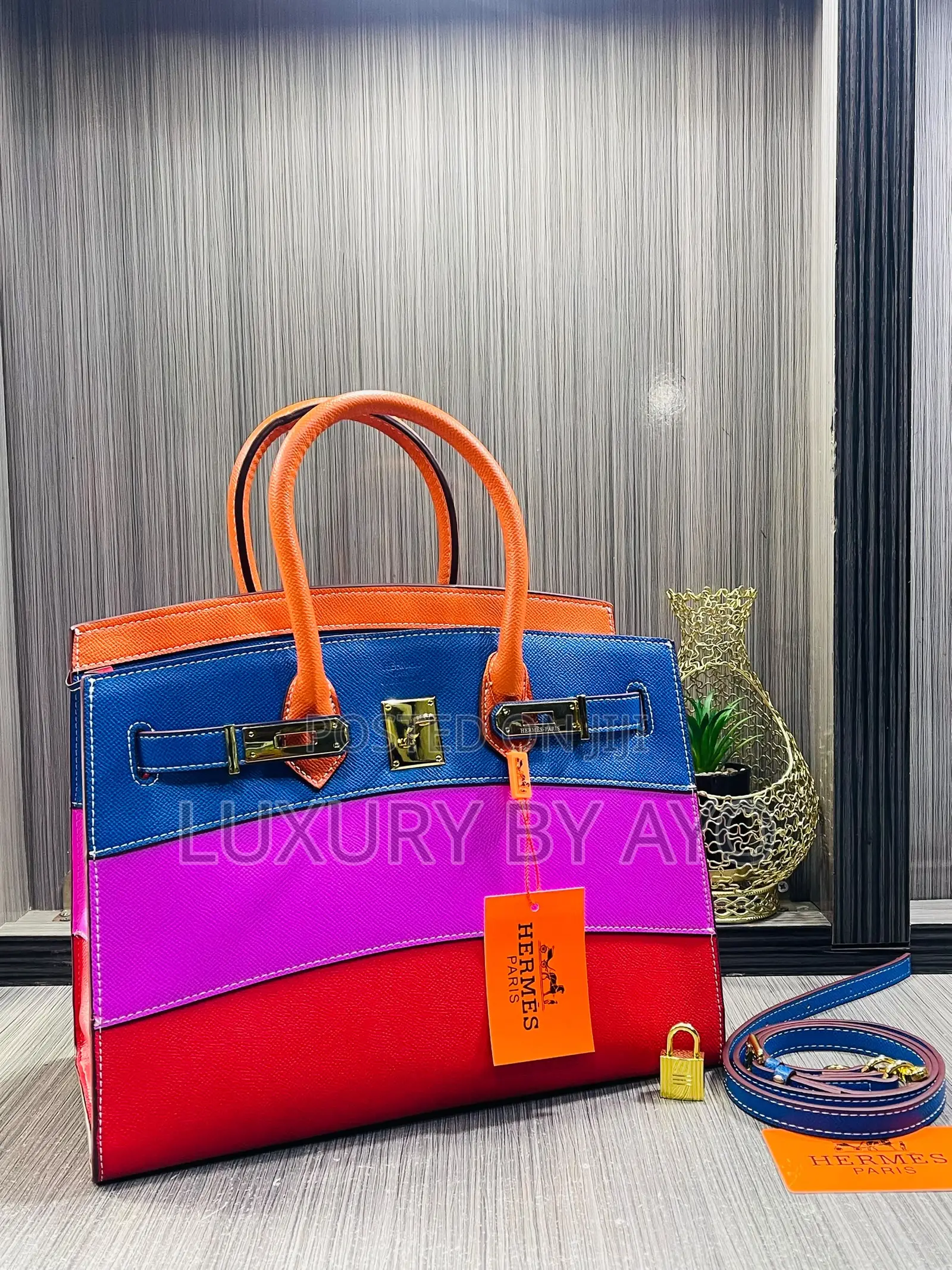 Hermes Big Size Leather Handbag 30cm