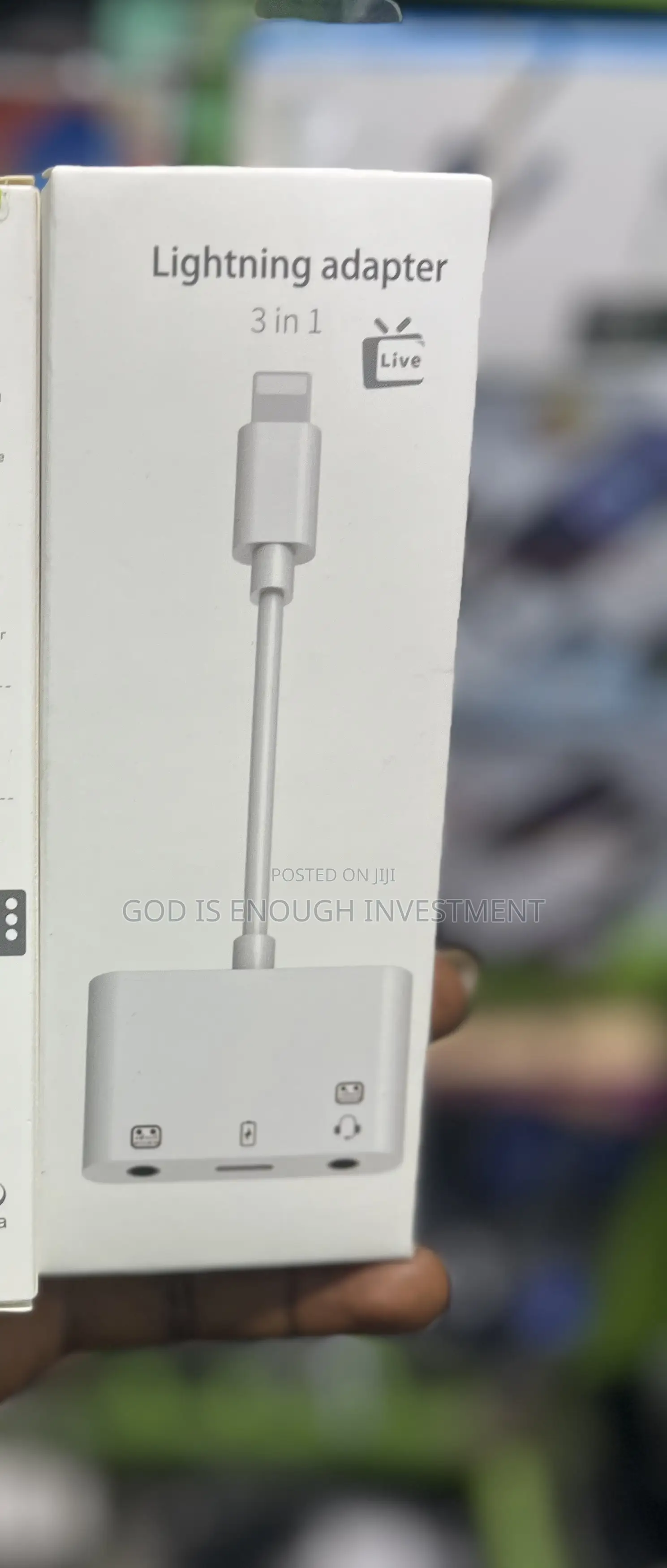 Original iPhone Adapter/Connector for Live Streaming&Sound Card (3in1)