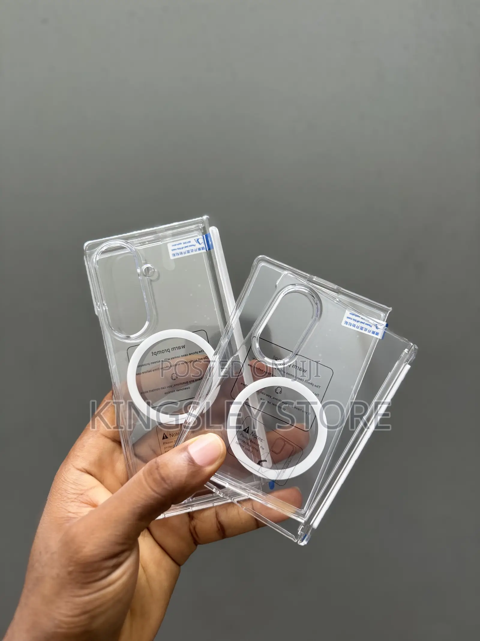 Samsung Galaxy Z Fold8 Transparent Magnetic Phone Case With HingeCover
