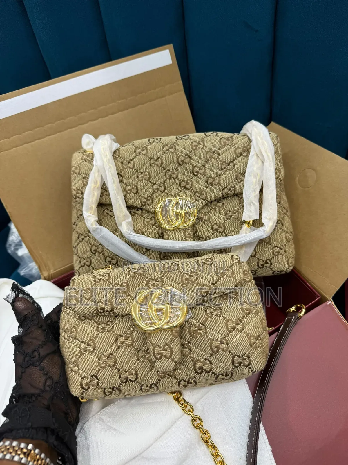 Gucci Double Gg Purse Fully Boxed Small Medium