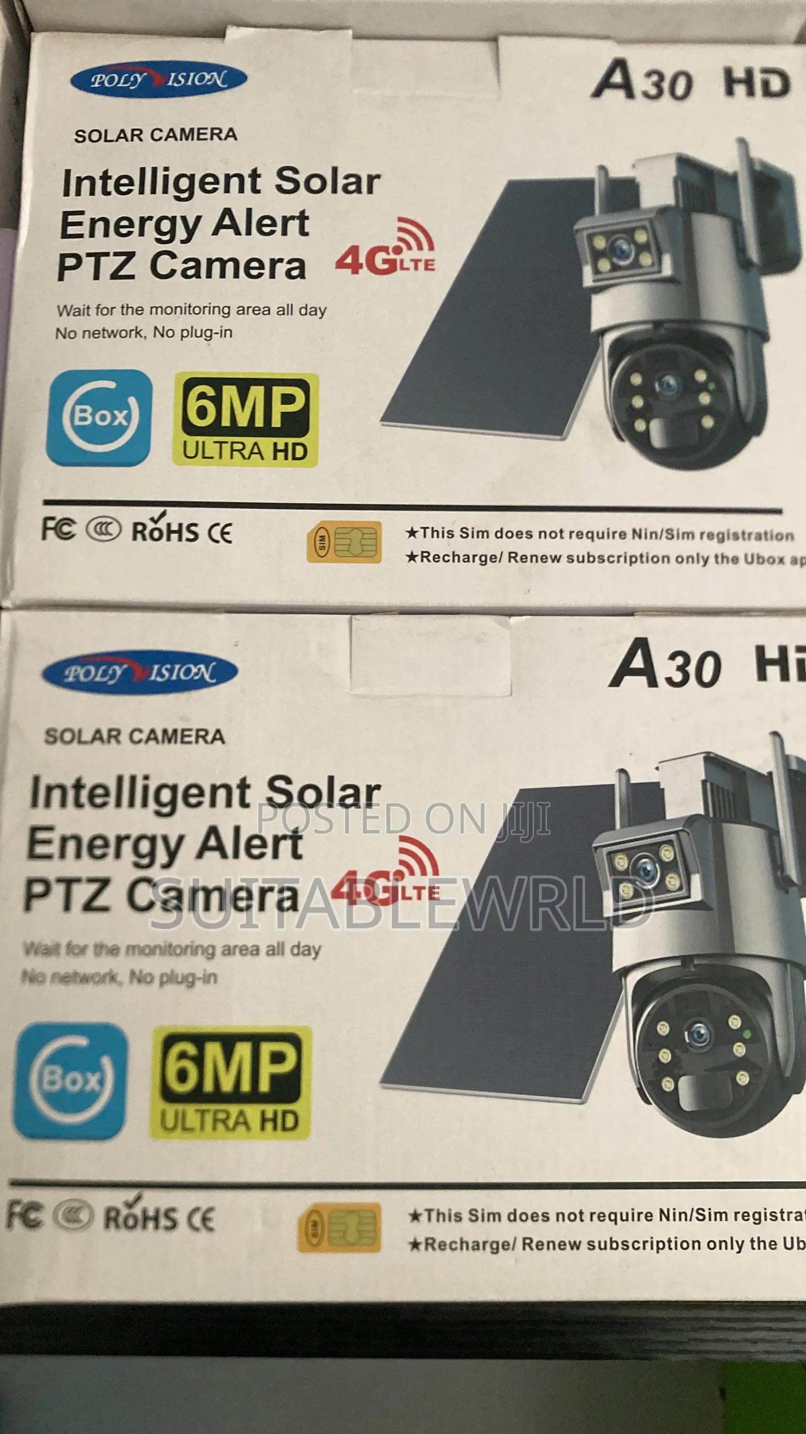 A30 Ubox Solar CCTV Camera