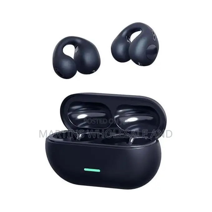 Timack T75 Wireless Earbuds Feature a Matte Black Ear-Clip Design