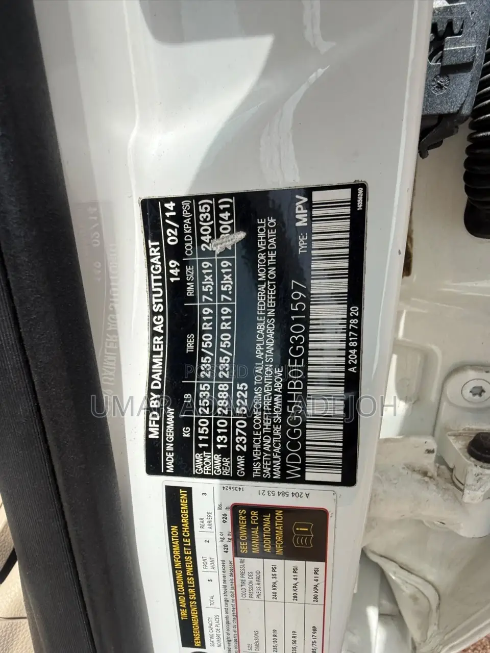 Mercedes-Benz GLK-Class 2014 White