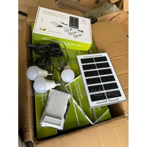 SX Solar Energy Kit Includes a Solar Panel, a Power Bank, and Three LE