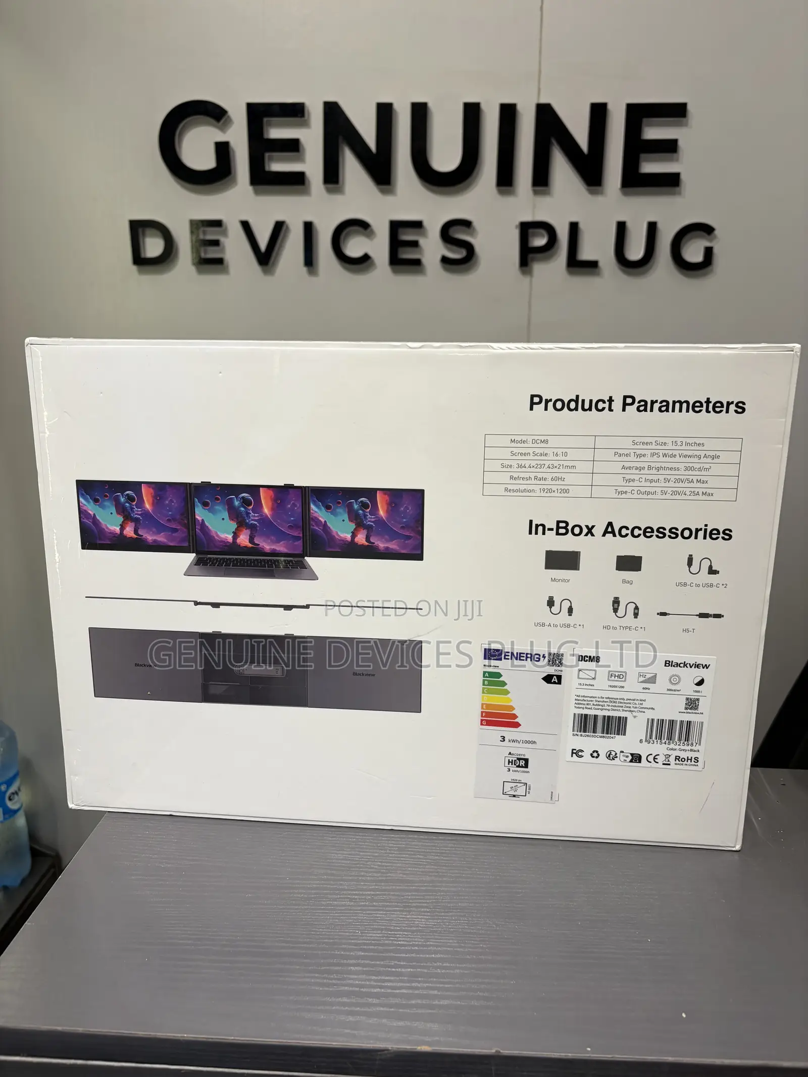 Blackview Triple Laptop Screen Extender,15.6" 1080P FHD Screen