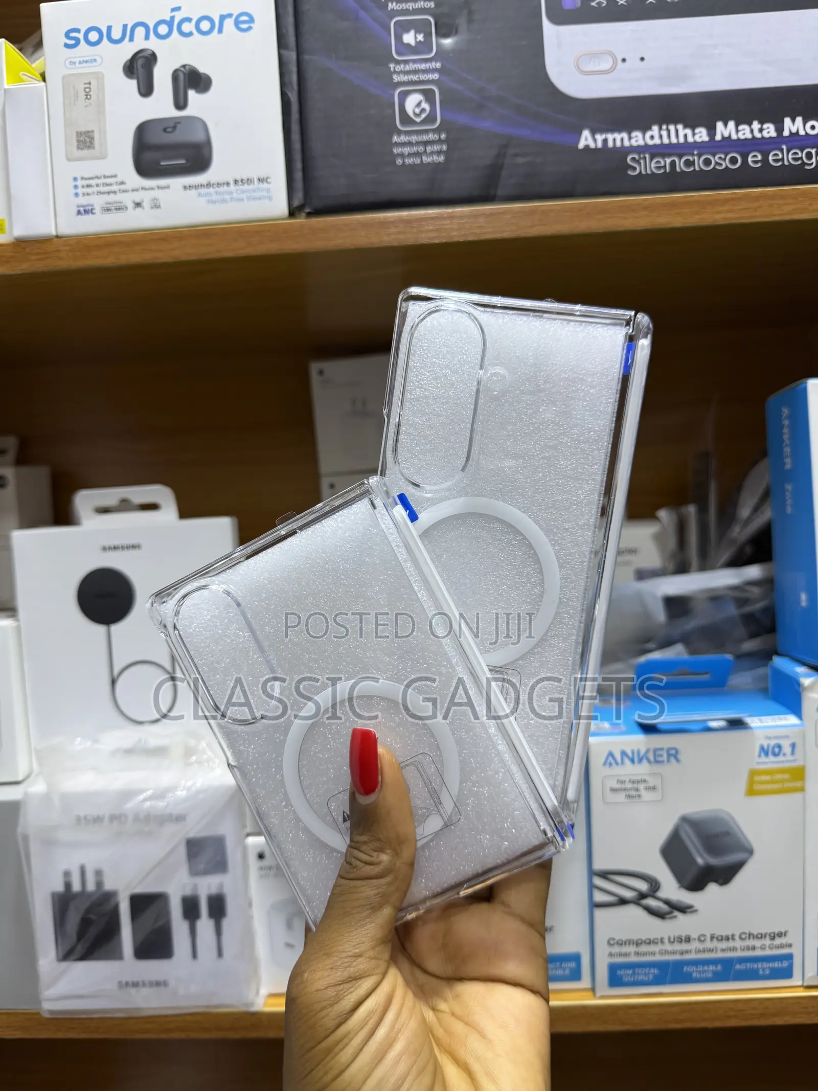 Crystal Clear Magnetic Case for Samsung Galaxy Z Fold 8/Z Fold 8 Ultra