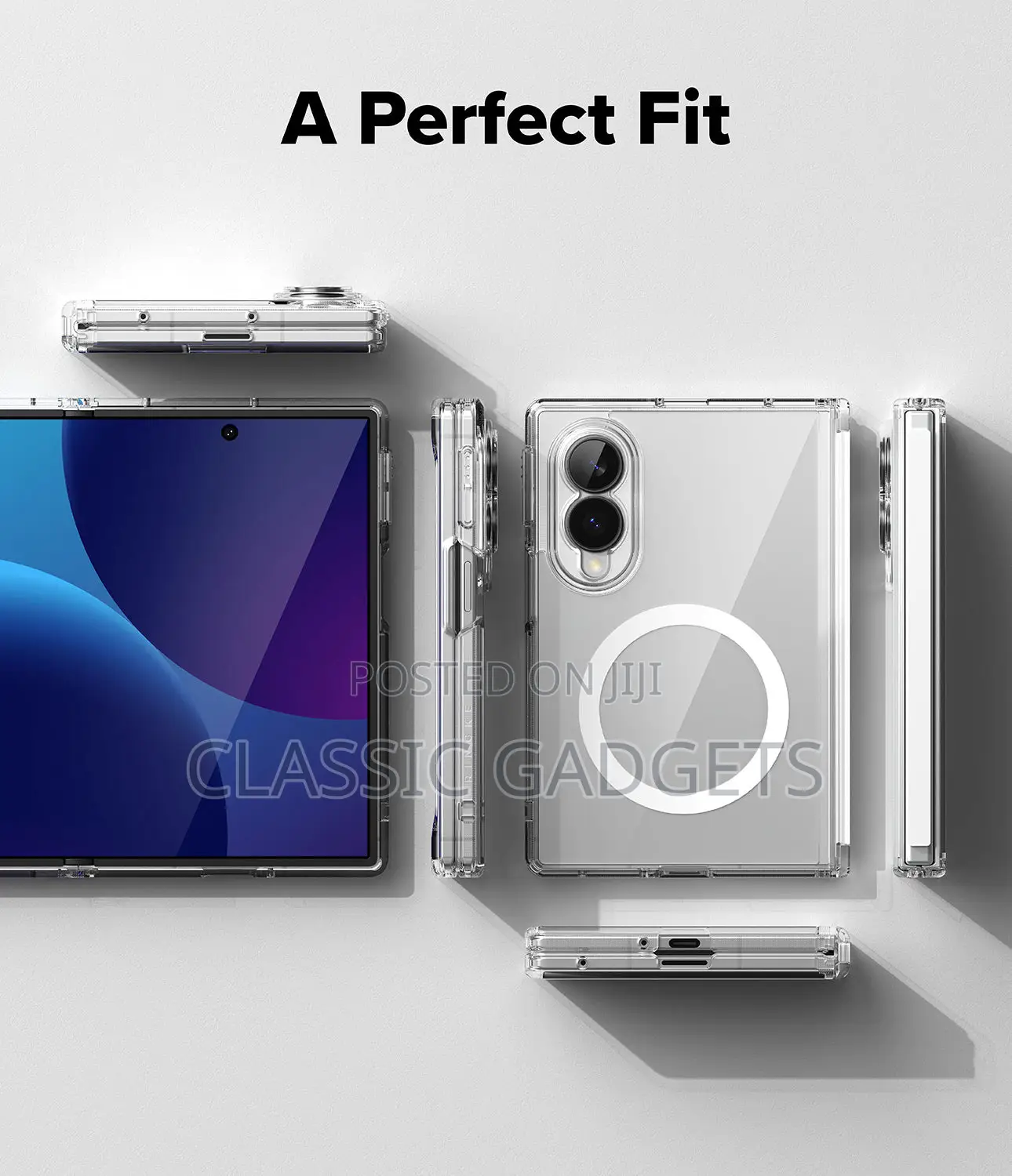 Transparent Magnetic Slim Protective Case for Samsung Galaxy Z Fold 8