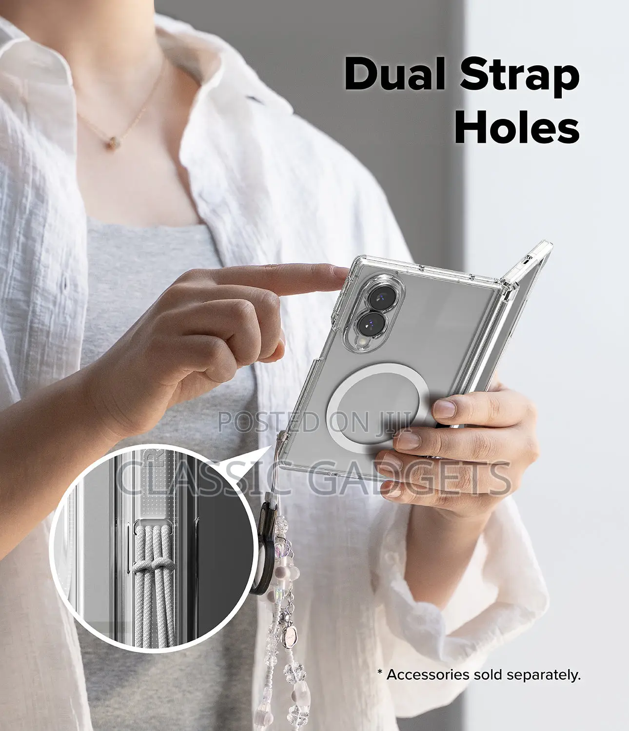 Transparent Magnetic Slim Protective Case for Samsung Galaxy Z Fold 8