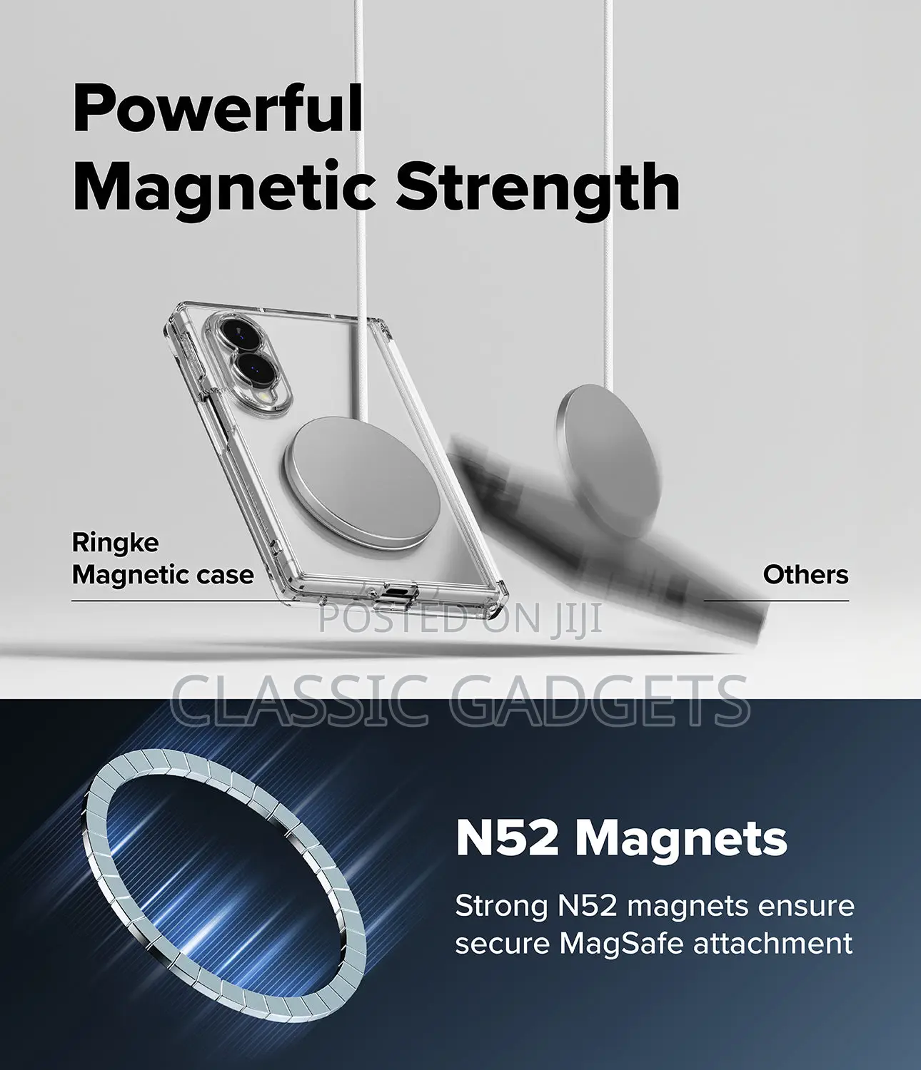Transparent Magnetic Slim Protective Case for Samsung Galaxy Z Fold 8