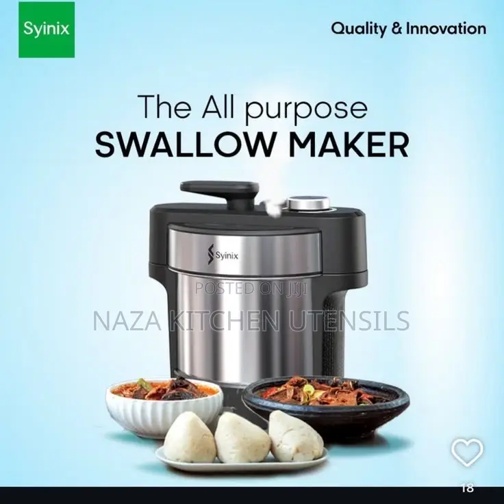 Syinix Cooking and Pounding Swallow Naker