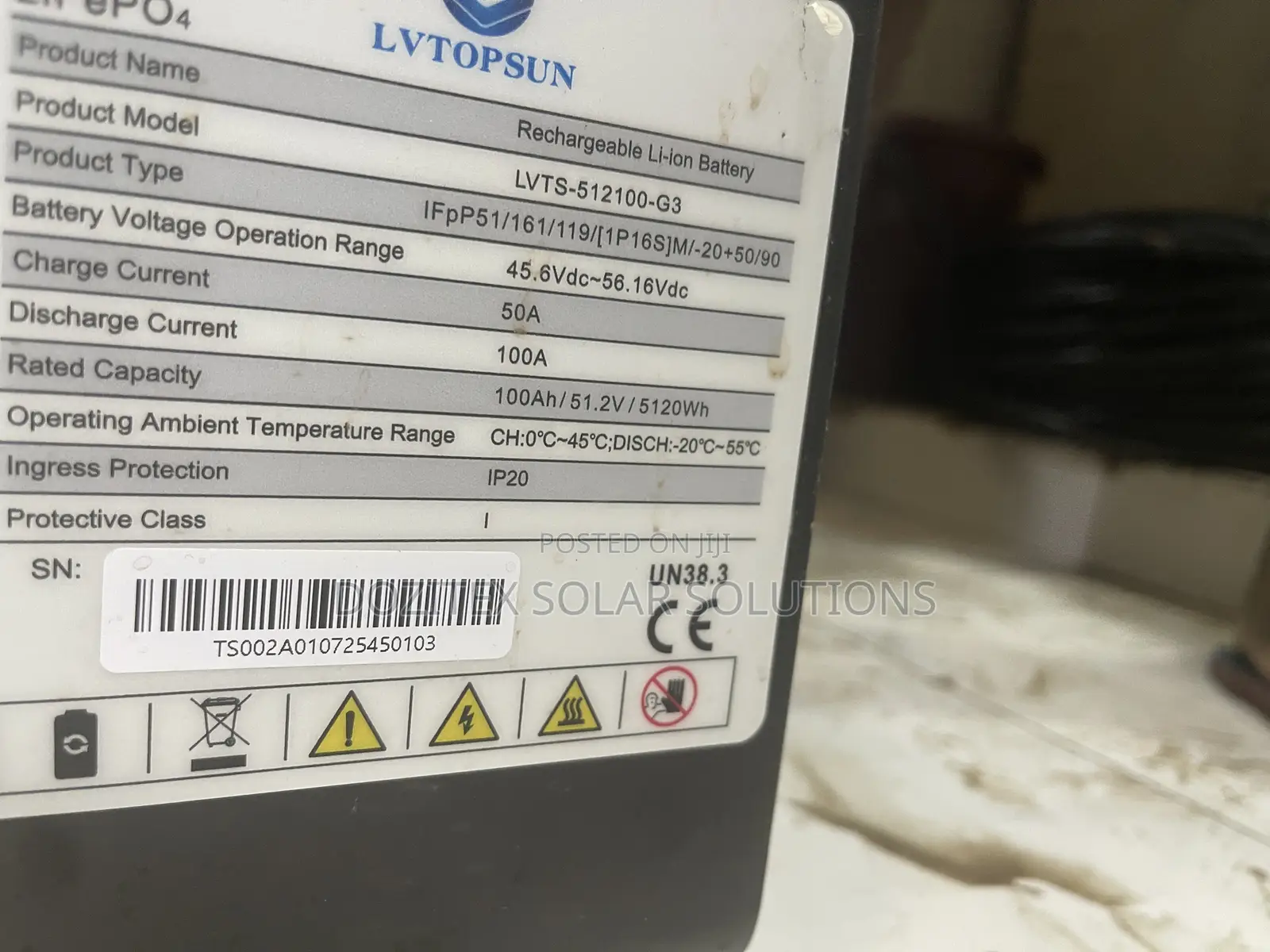 5kw/48v Lvtopsun G3 Lithium Battery